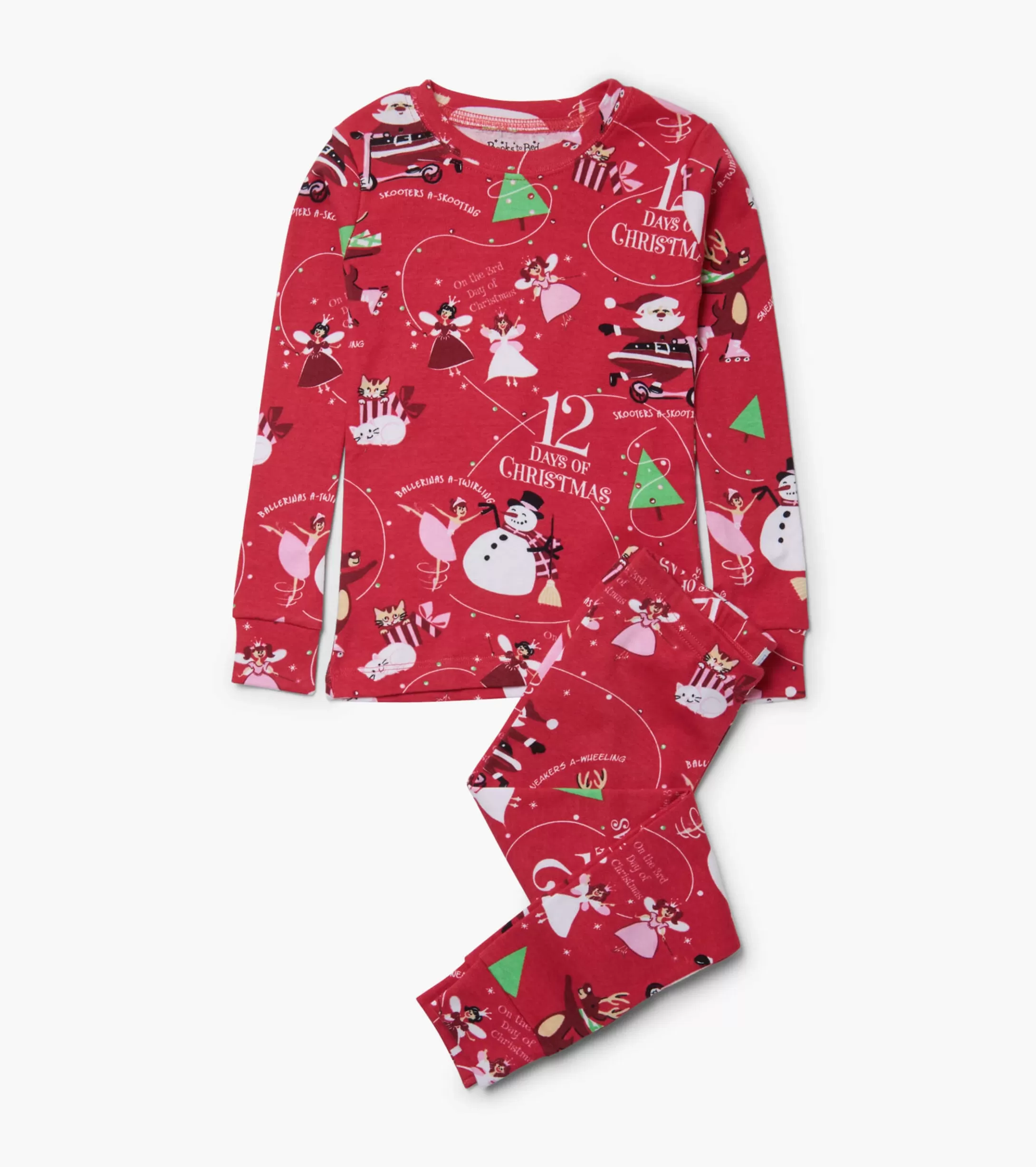 Hatley 12 Days Of Christmas Book and Red Pajama Set Clearance