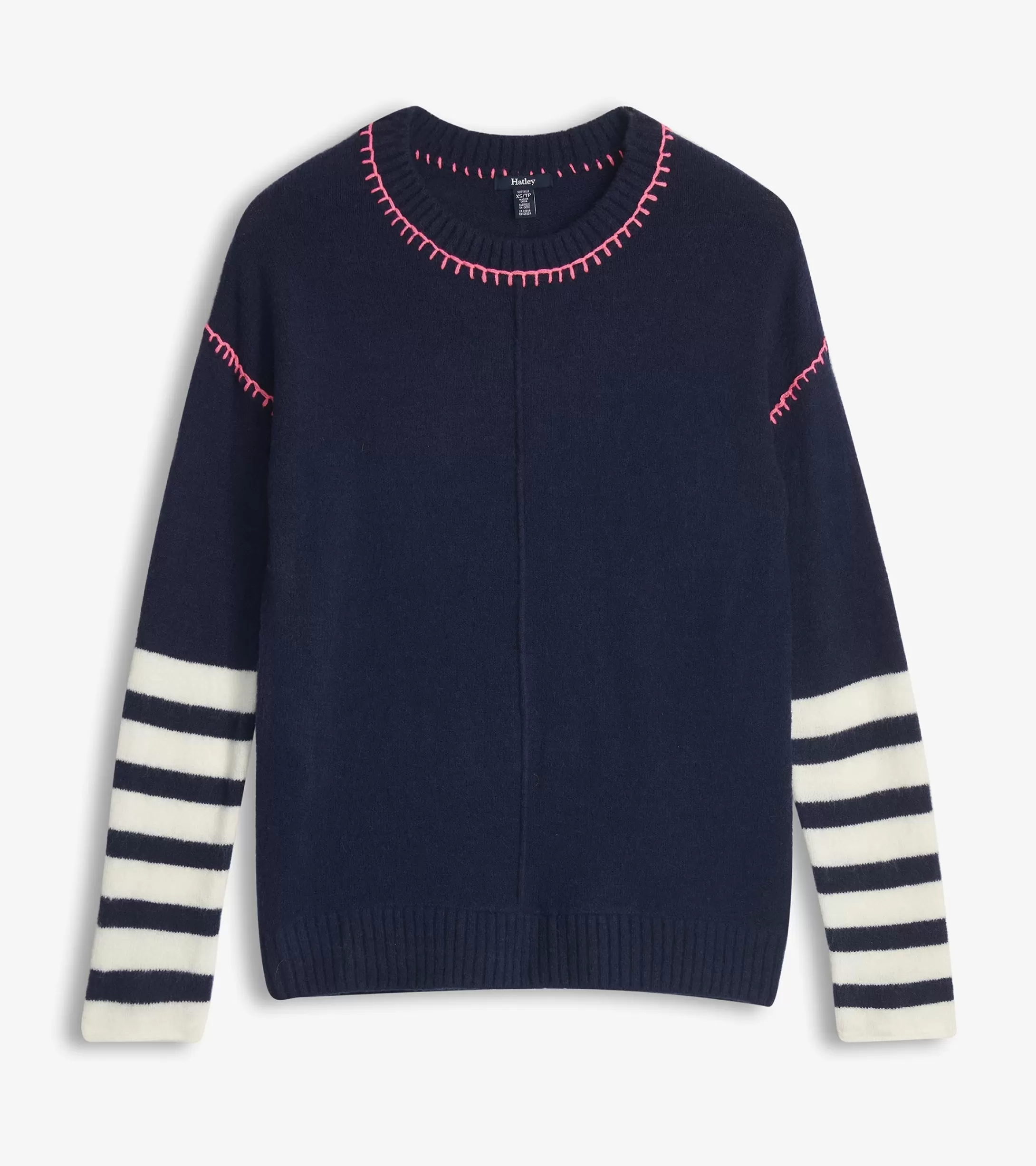 Hatley Avery Sweater - Navy Stripes Flash Sale