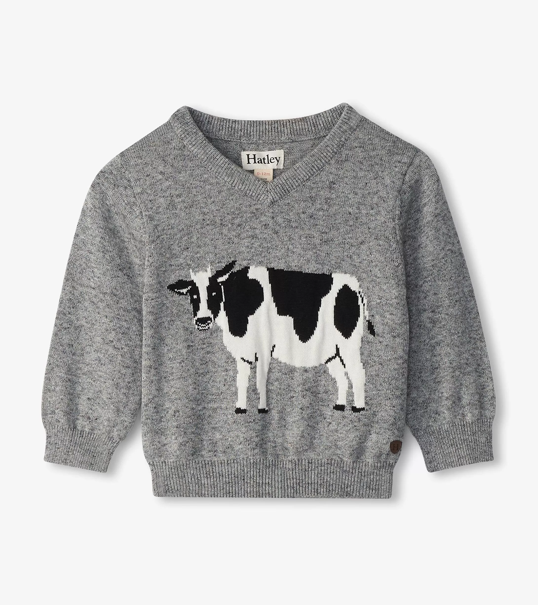 Hatley Baby & Toddler Boys Milk Cow V-Neck Sweater Best