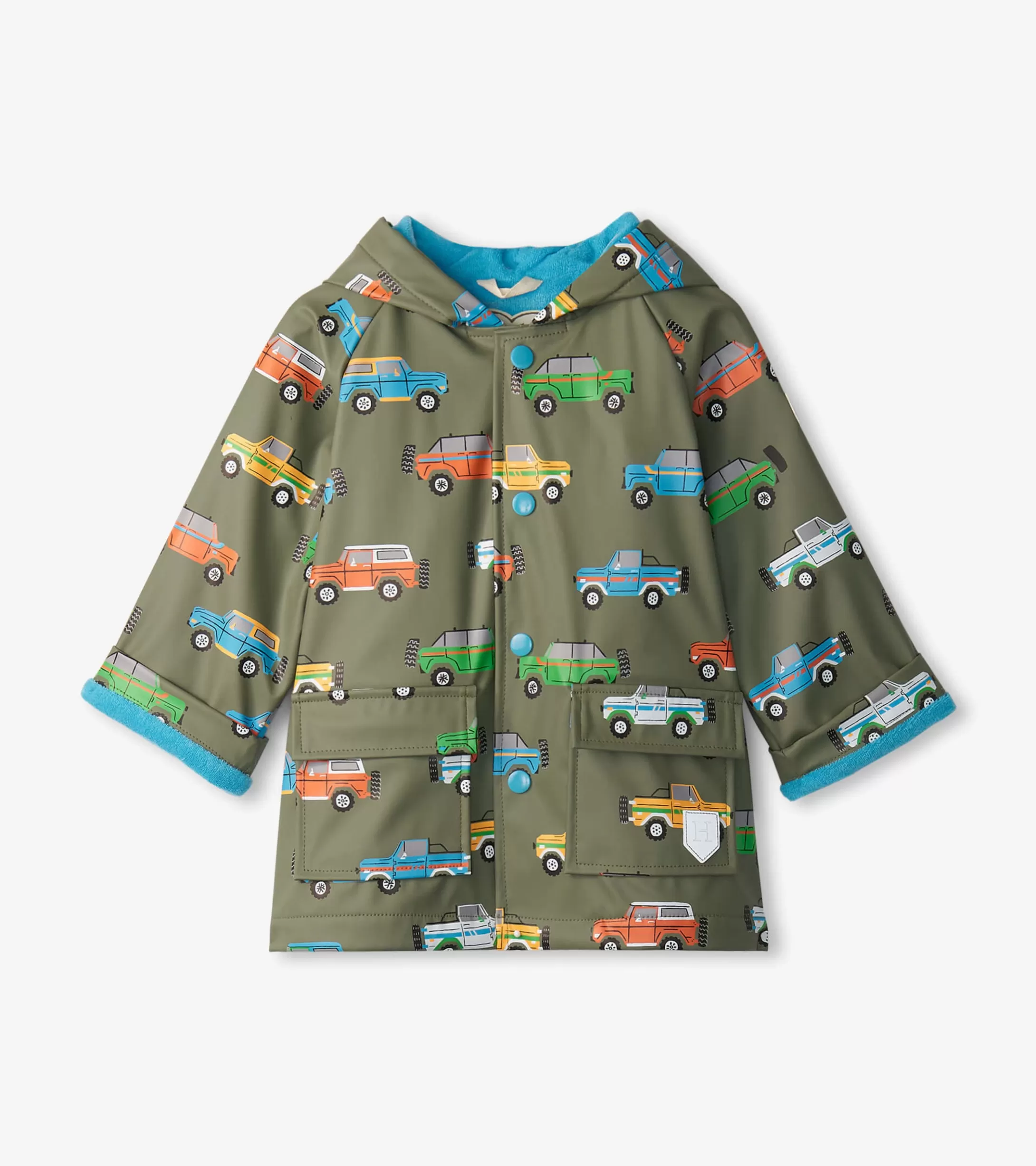 Hatley Baby & Toddler Boys Off-Roading Button-Up Rain Jacket Flash Sale