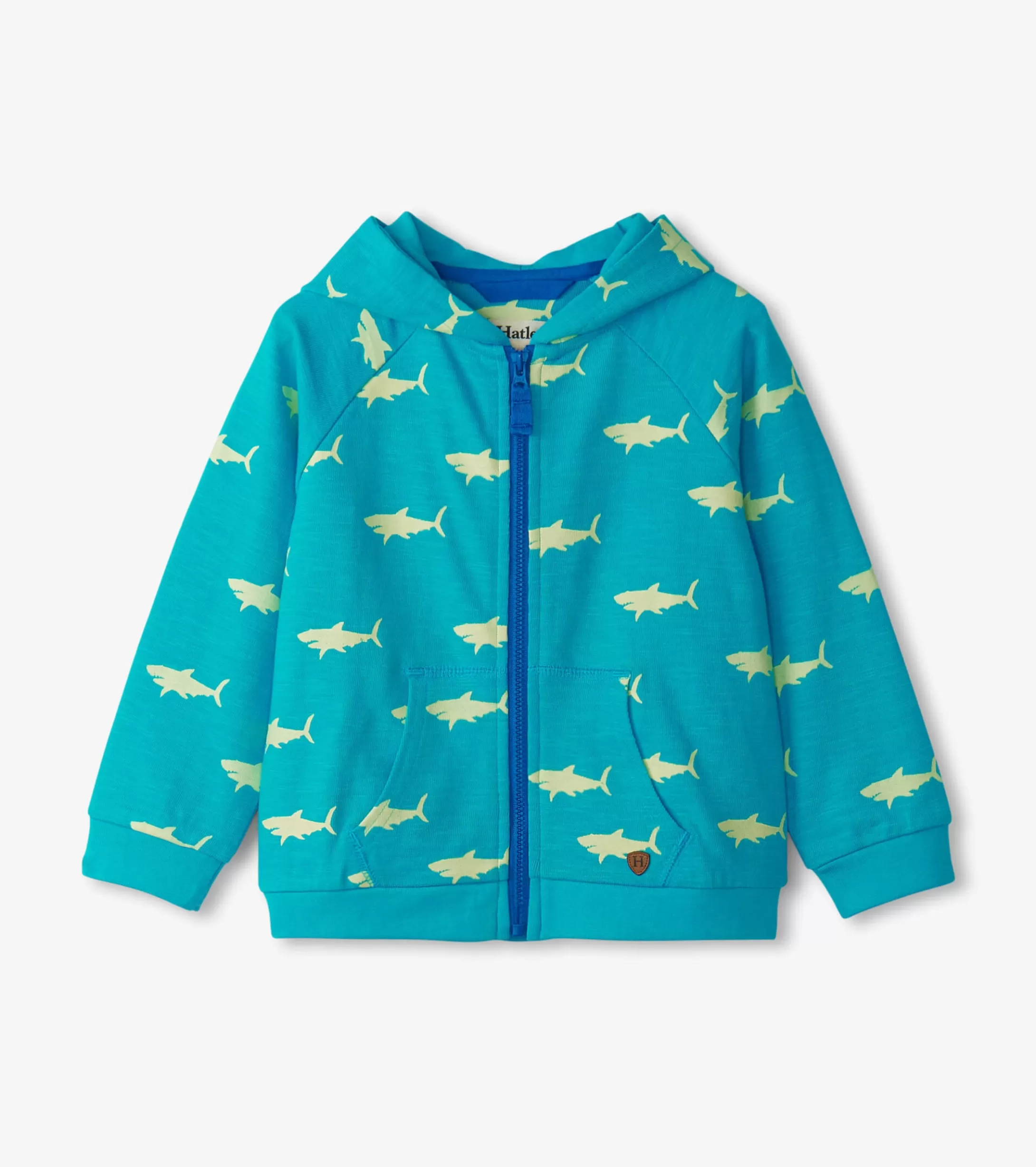 Hatley Baby & Toddler Boys Shark Silhouette Glow Zip-Up Hoodie Fashion