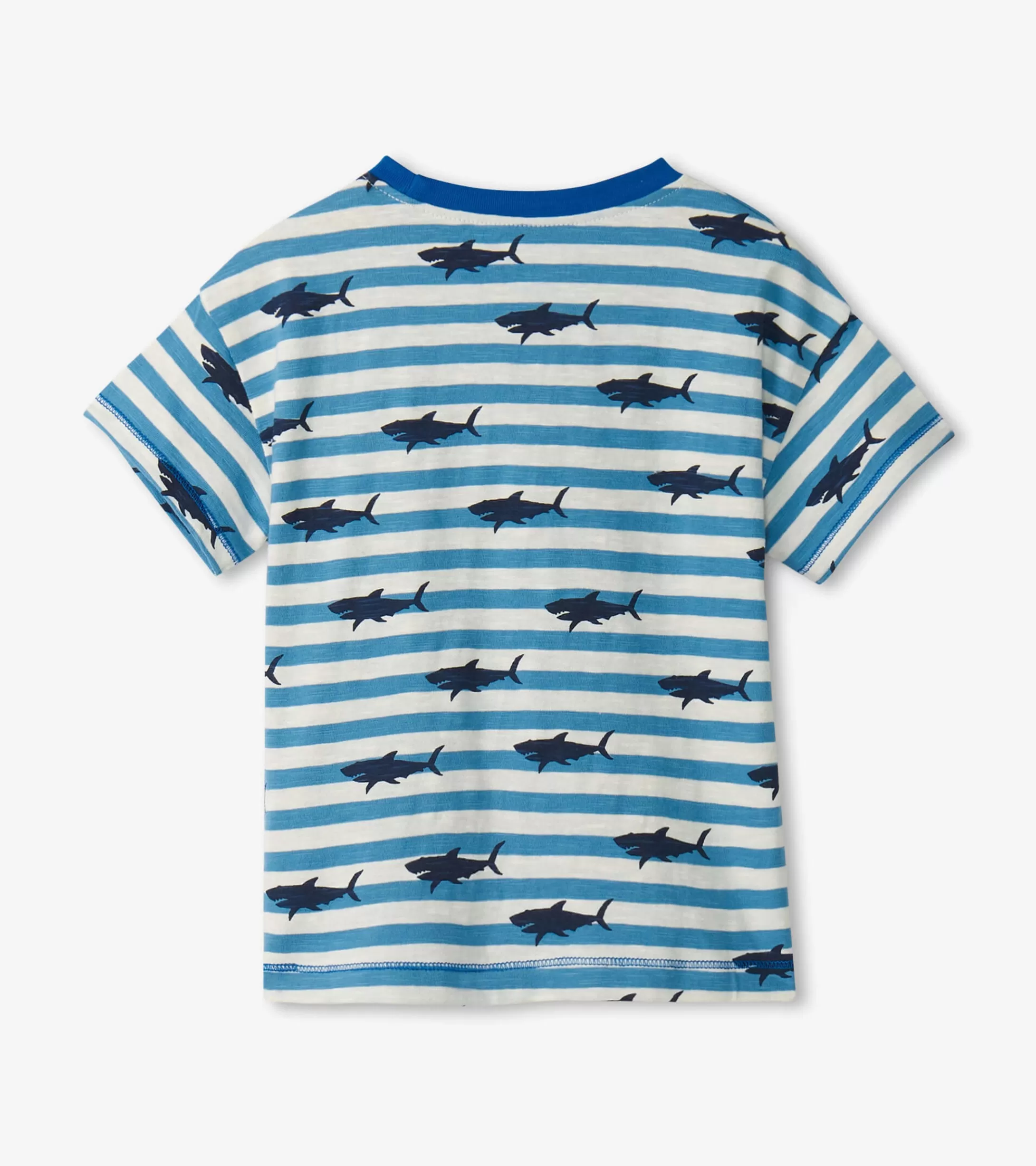 Hatley Baby & Toddler Boys Shark Stripes Slouchy Tee Cheap