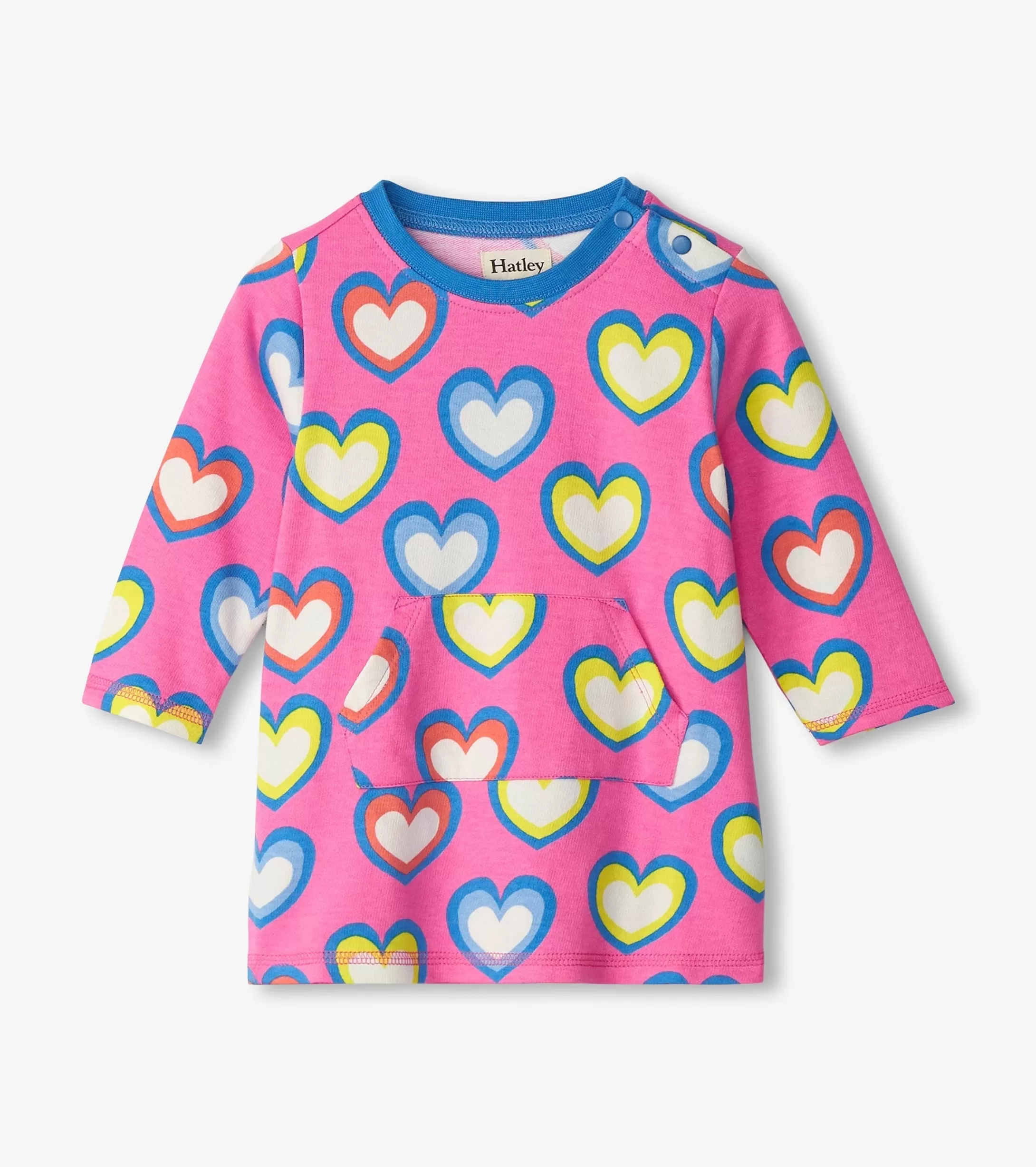 Hatley Baby & Toddler Girls Big Groovy Heart Terry Dress Best