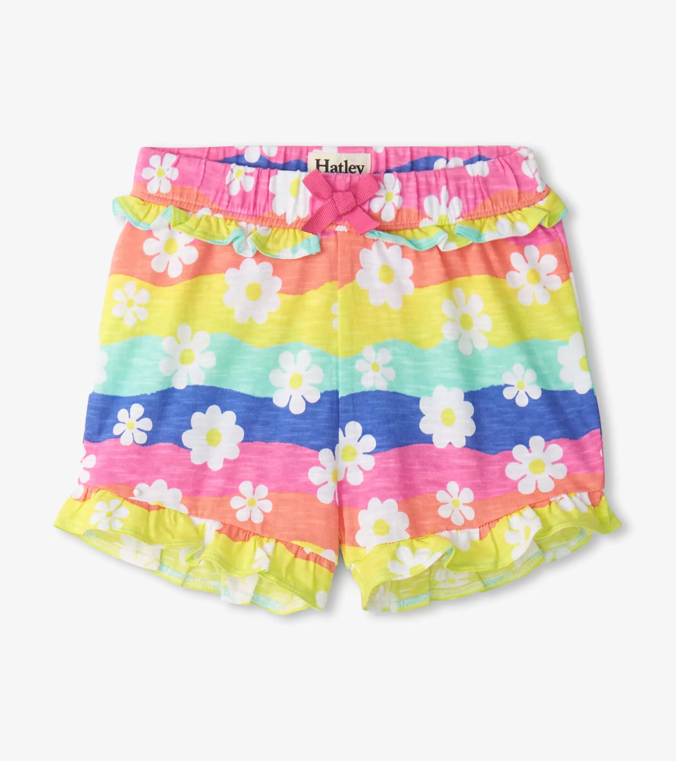 Hatley Baby & Toddler Girls Groovy Flowers Ruffle Shorts Cheap