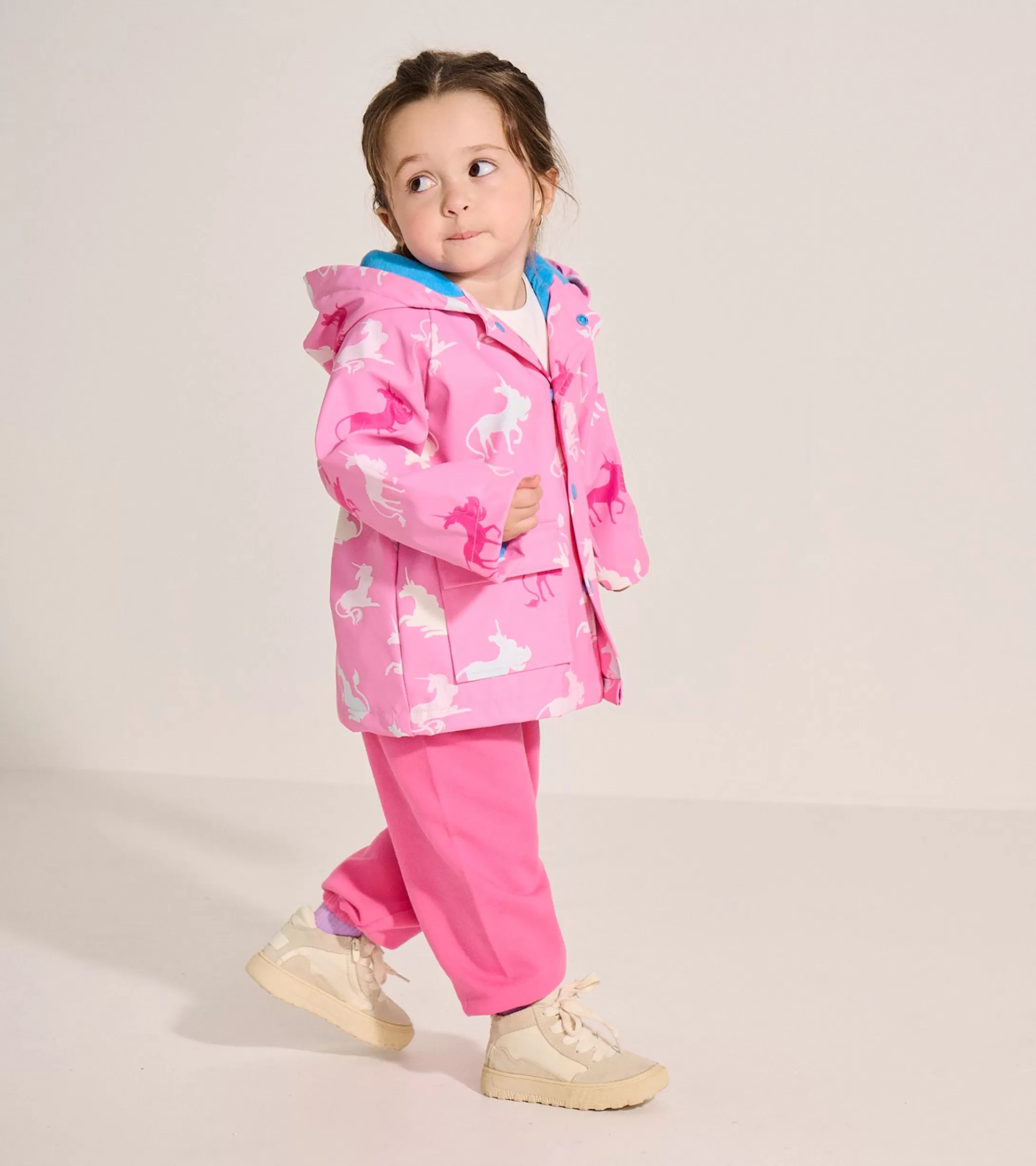 Hatley Baby & Toddler Girls Mystical Unicorn Colour Changing Button-Up Rain J Discount