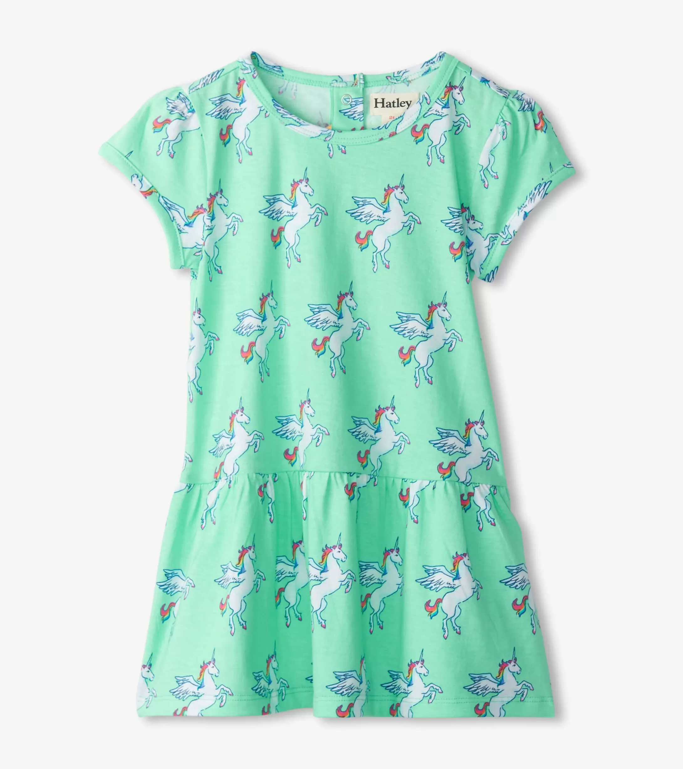 Hatley Baby & Toddler Girls Rainbow Unicorn Gathered Dress New
