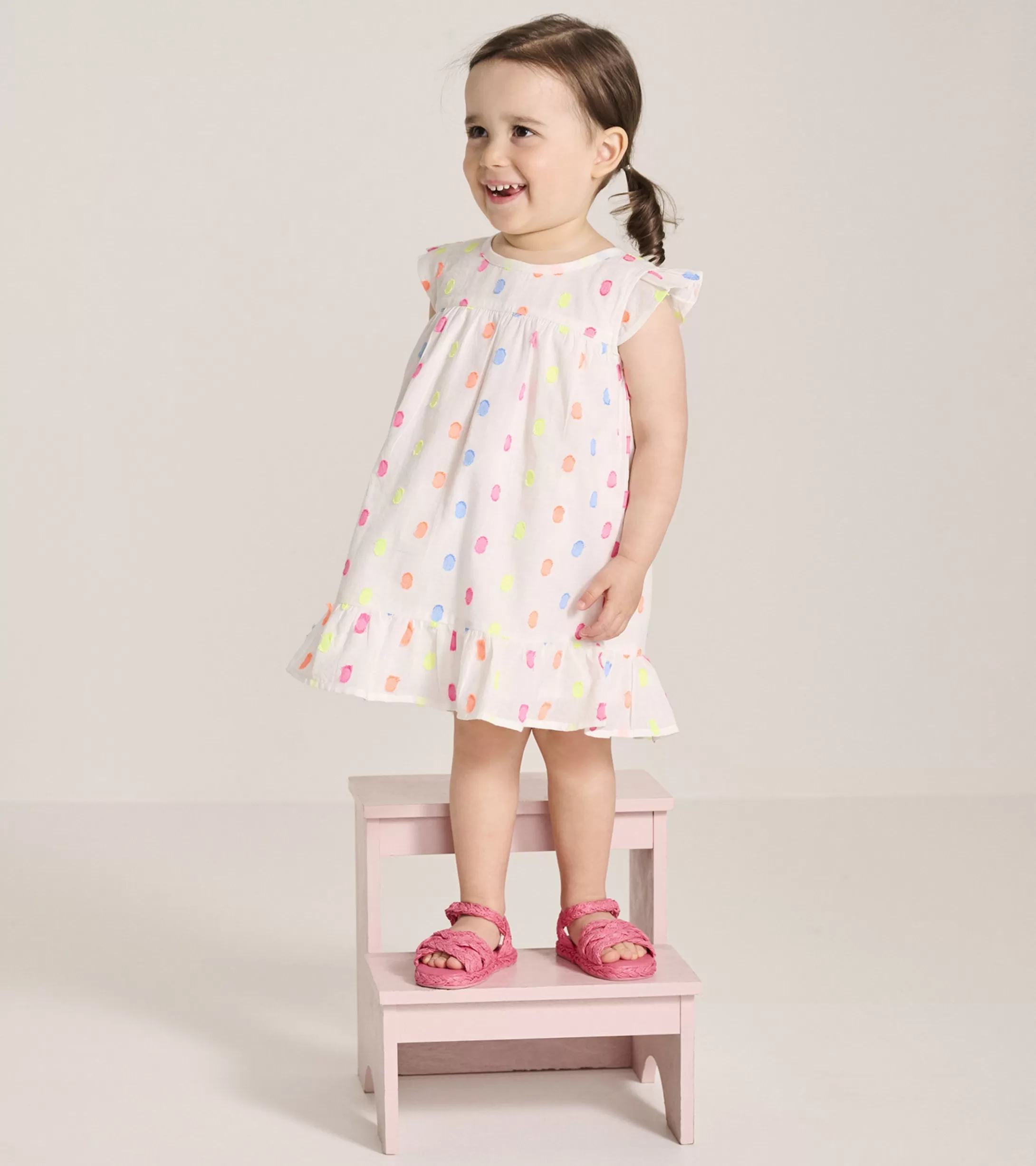 Hatley Baby & Toddler Girls Summer Dots Flounce Dress Shop