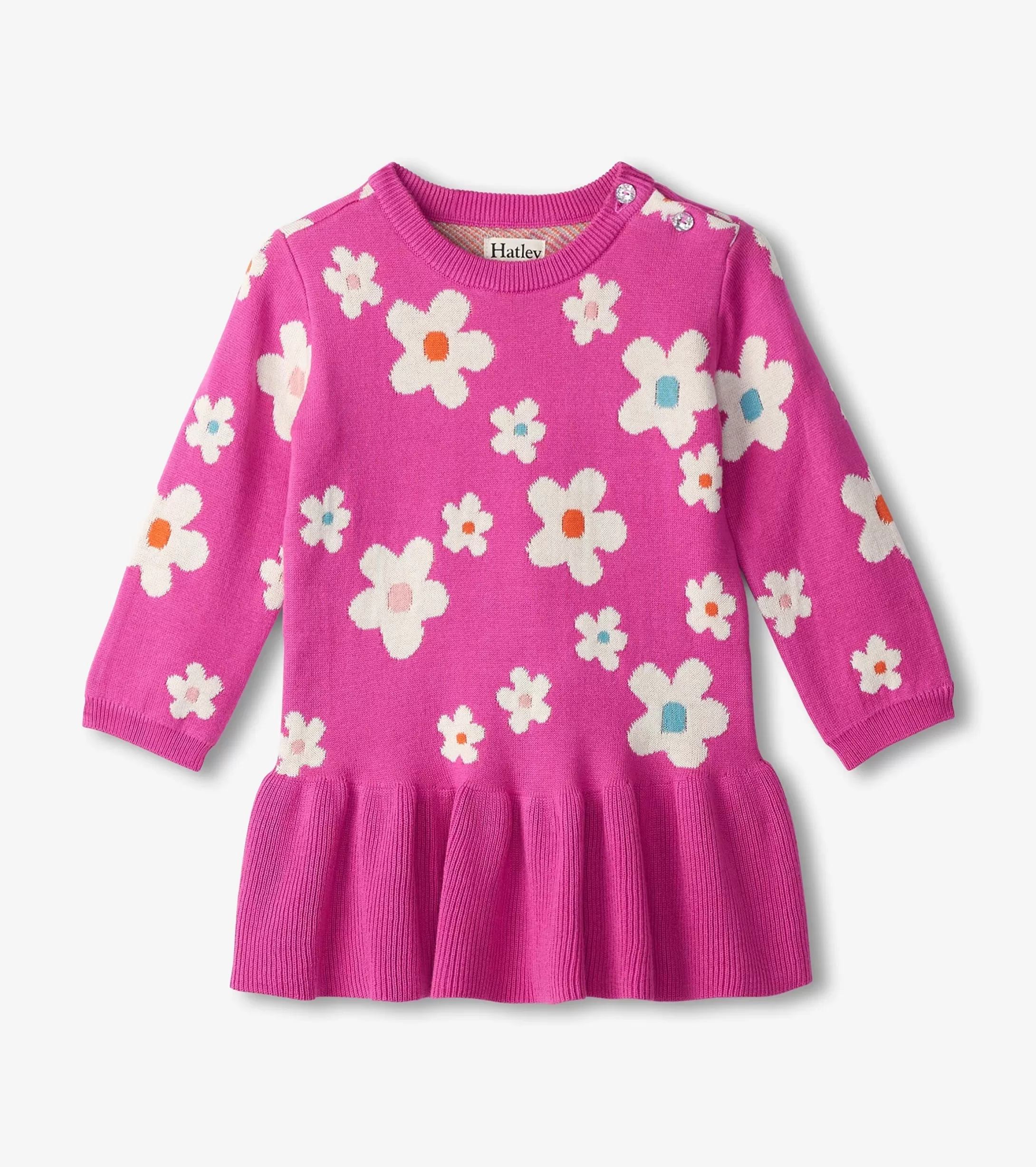 Hatley Baby & Toddler Girls White Flowers Sweater Dress Shop