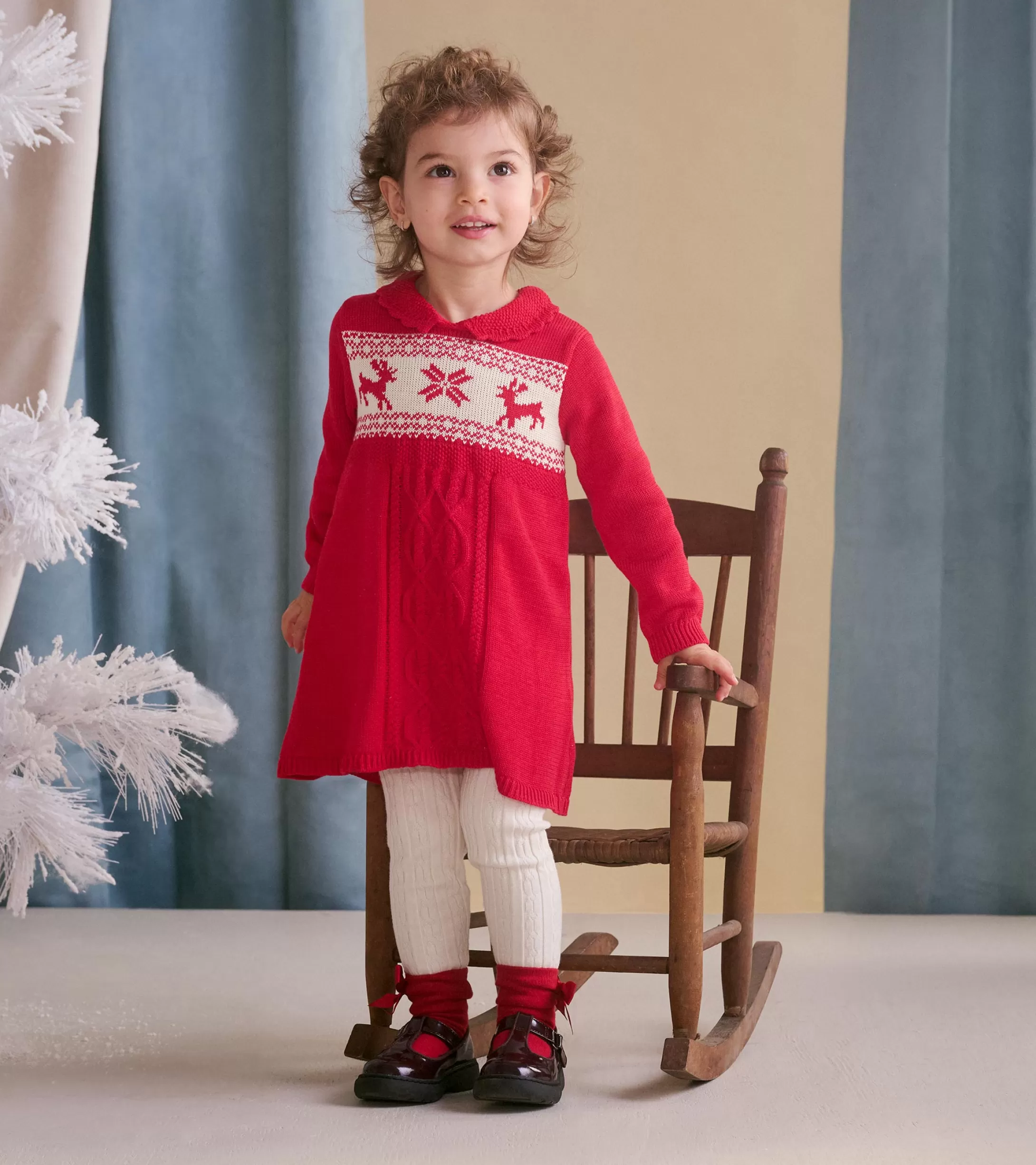 Hatley Baby & Toddler Holiday Cable Knit Sweater Dress Best