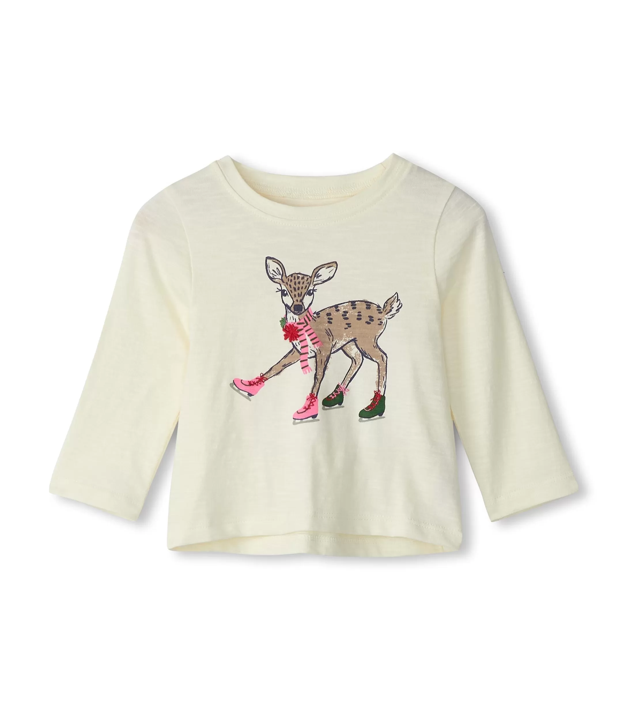 Hatley Baby & Toddler Skating Deer Long Sleeve T-Shirt Hot