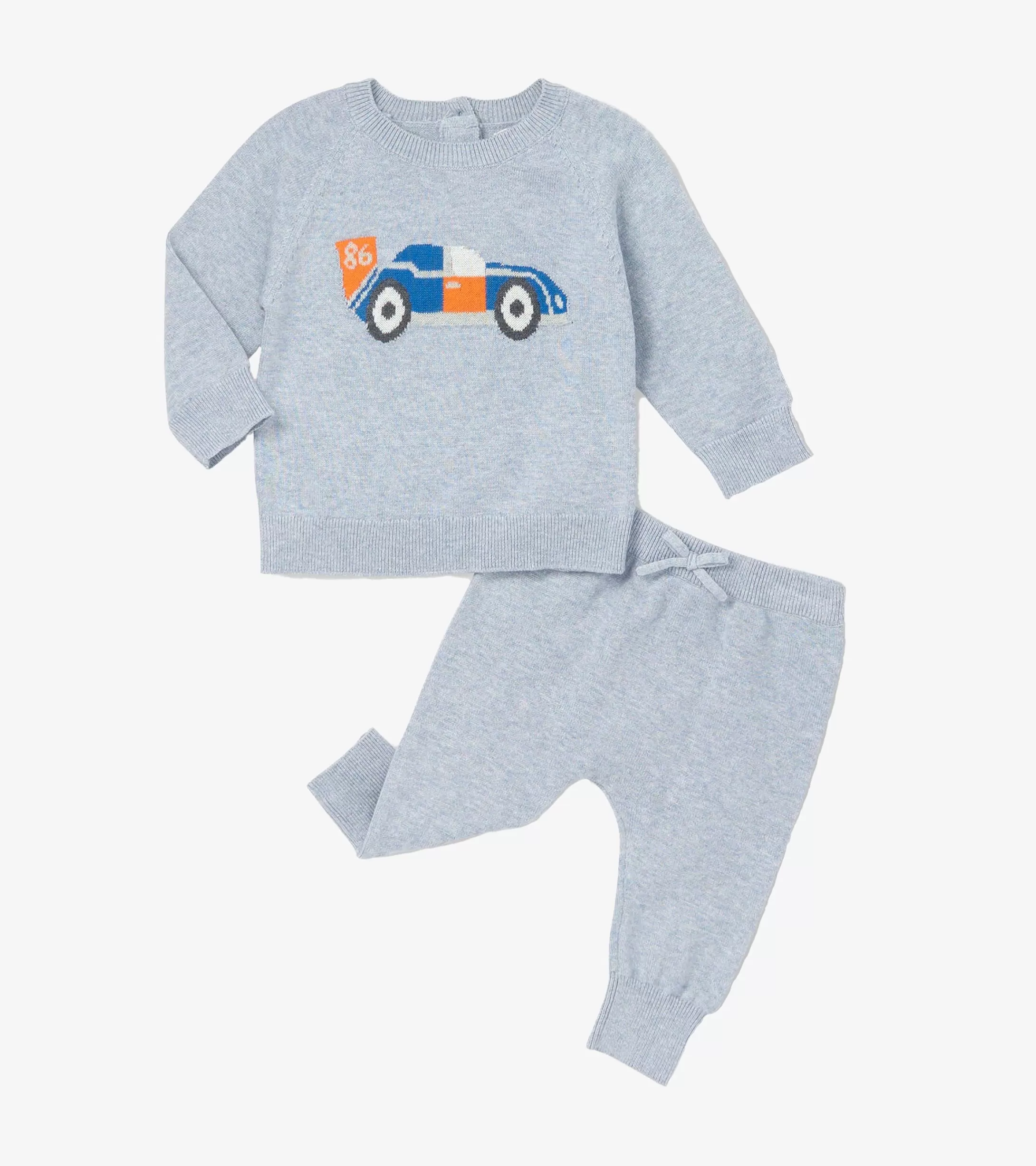 Hatley Baby Boys Little Racecar Pullover Sweater & Pants Flash Sale