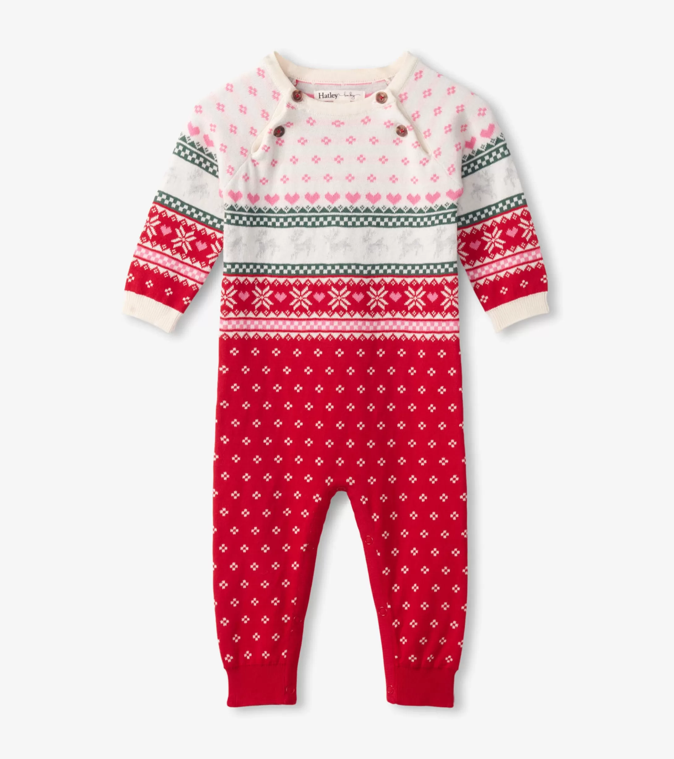 Hatley Baby Deer Fairisle Sweater Onesie Store