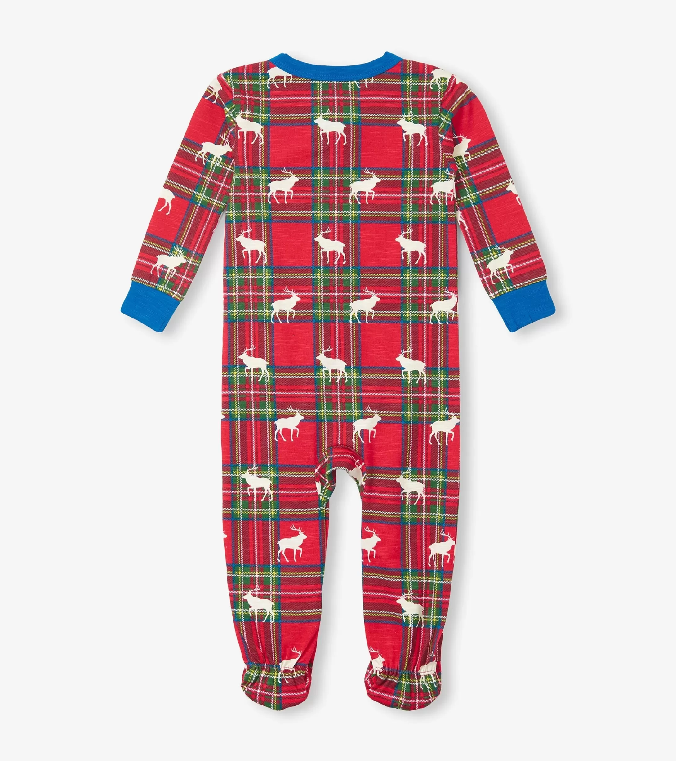 Hatley Baby Elk Plaid Cotton Footed Sleeper Best