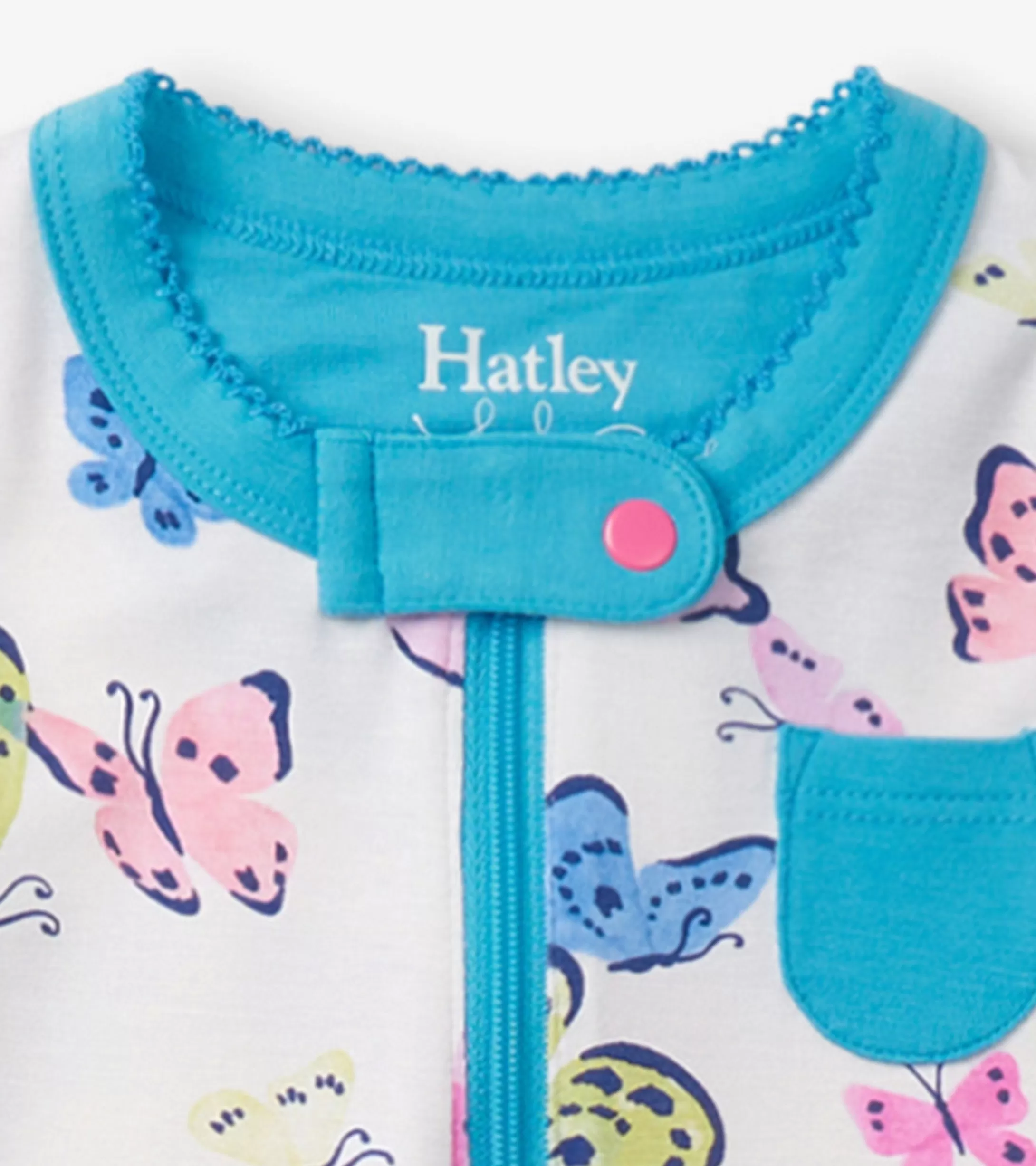 Hatley Baby Girls Big Butterflies Footed Sleeper Outlet