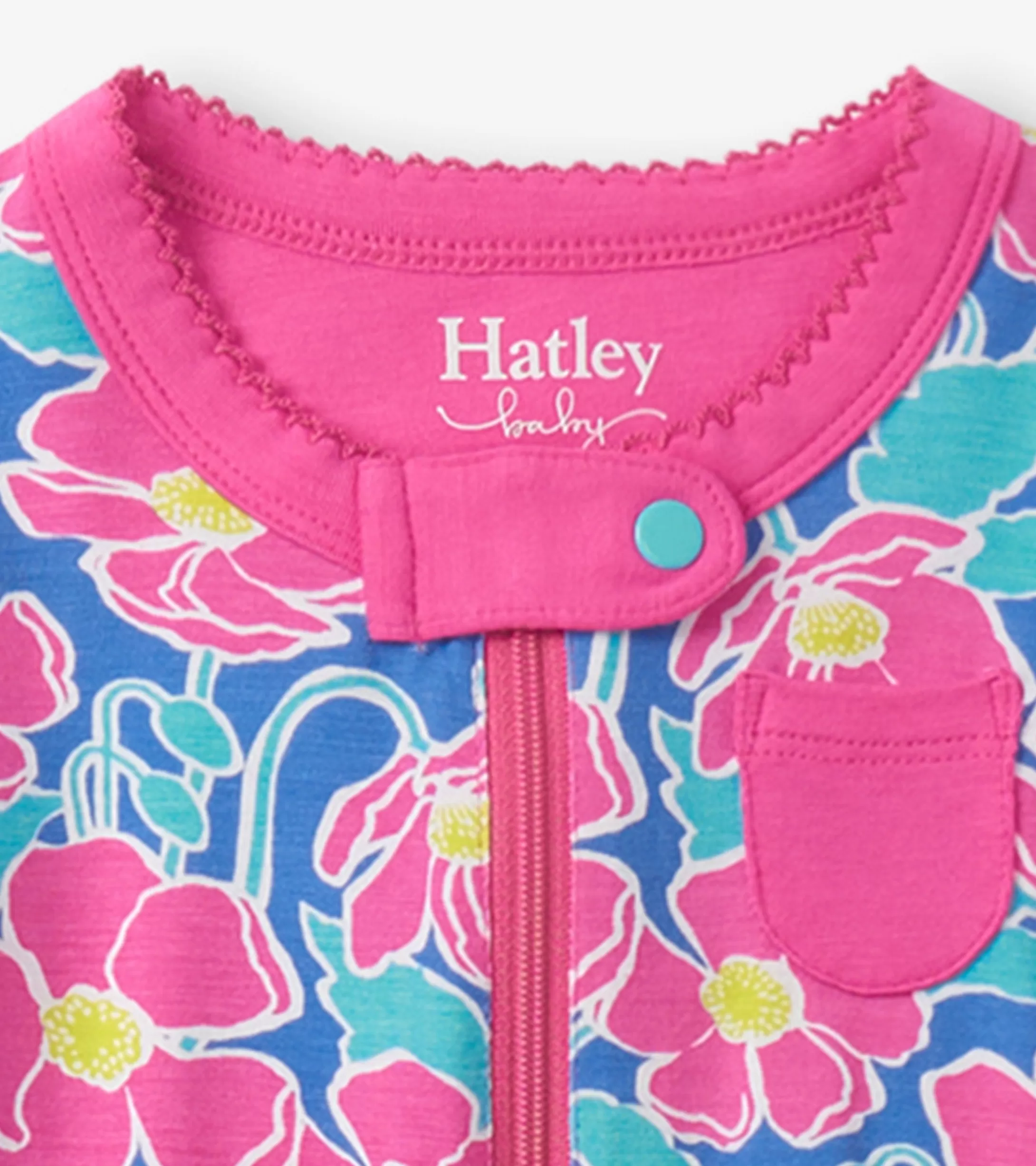 Hatley Baby Girls Big Poppies Footed Sleeper Flash Sale