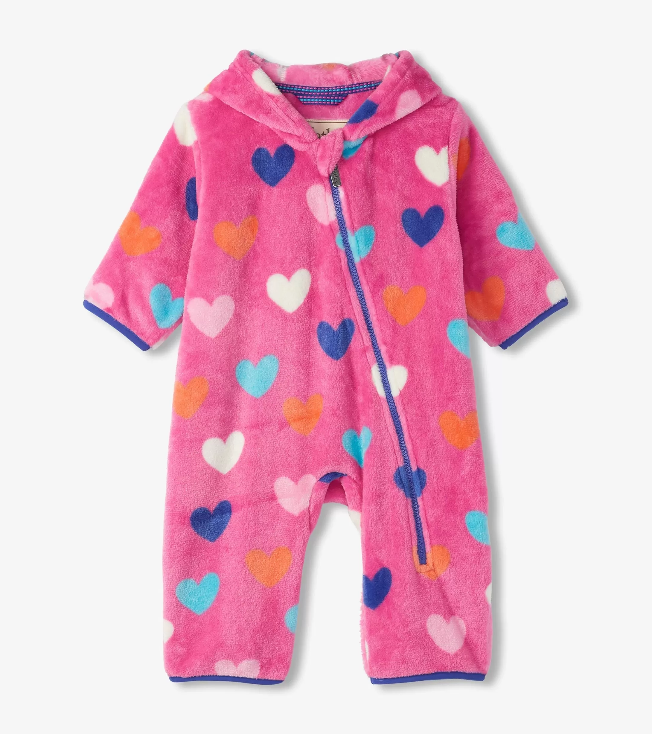 Hatley Baby Girls Hearts Fleece Suit Flash Sale