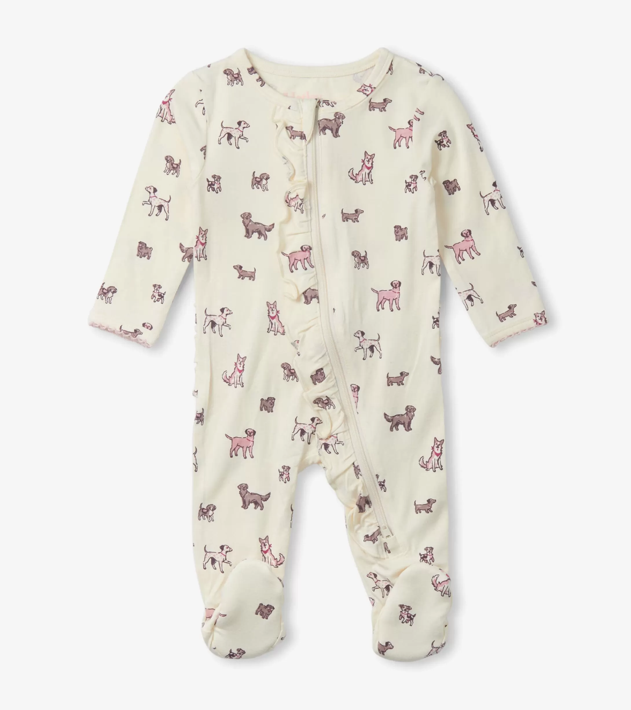 Hatley Baby Girls Playful Puppies Footed Sleeper Sale