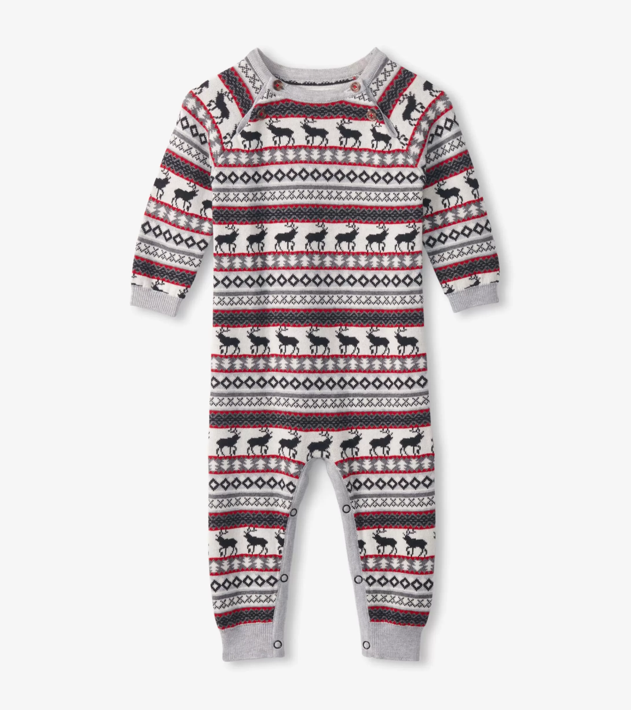 Hatley Baby Stag Fairisle Sweater Onesie Sale