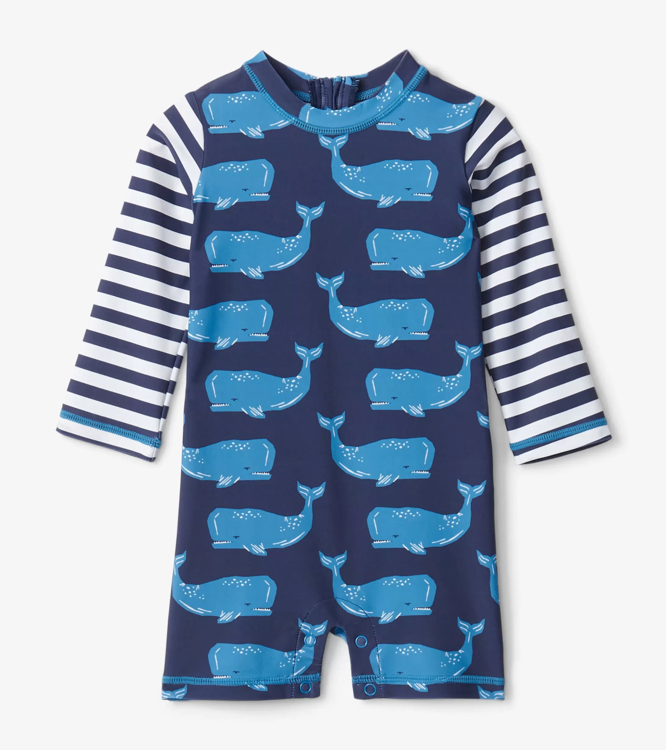 Hatley Block Whales Baby One-Piece Rashguard Shop