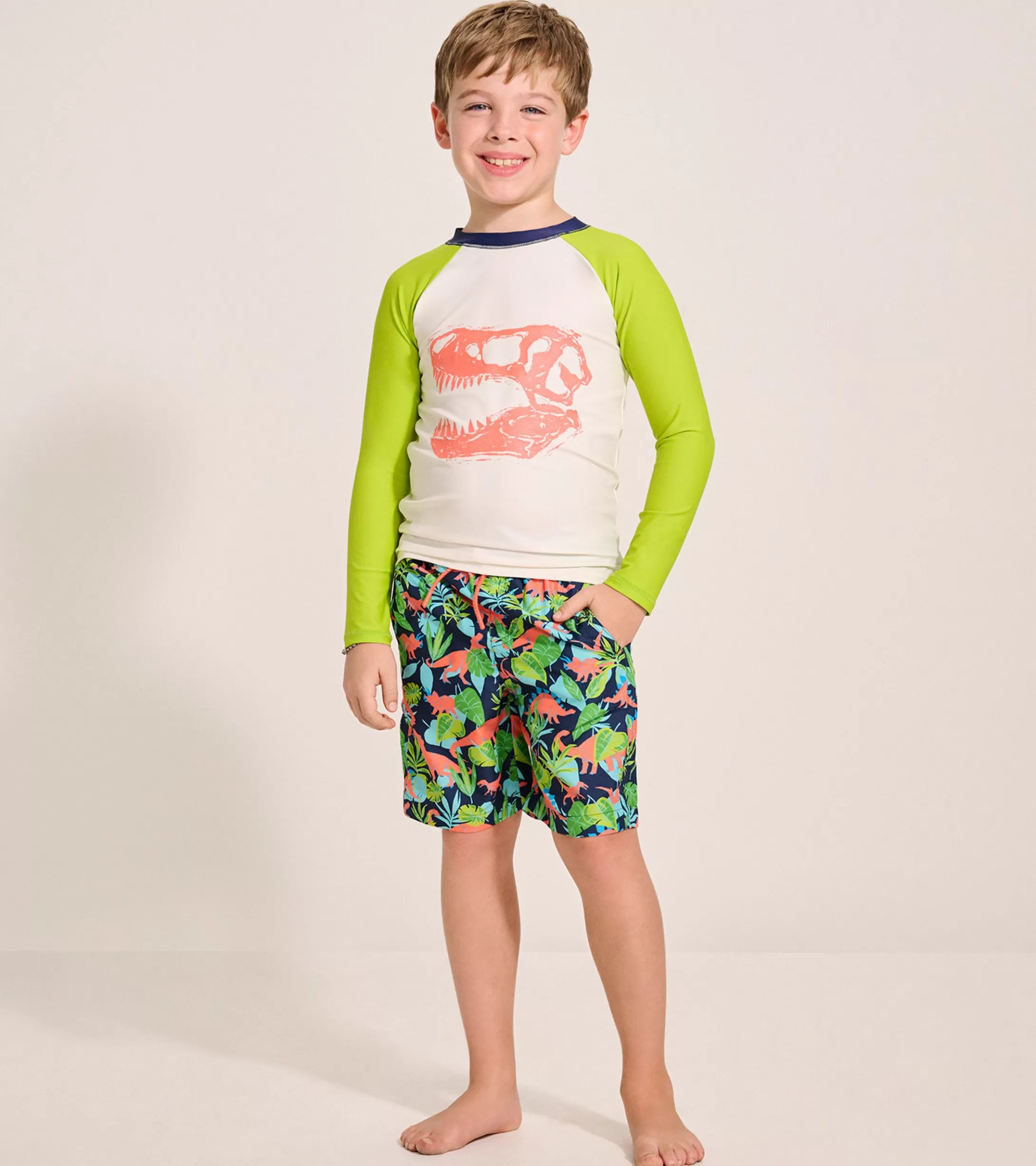 Hatley Boys Dino Jungle Swim Trunks Hot