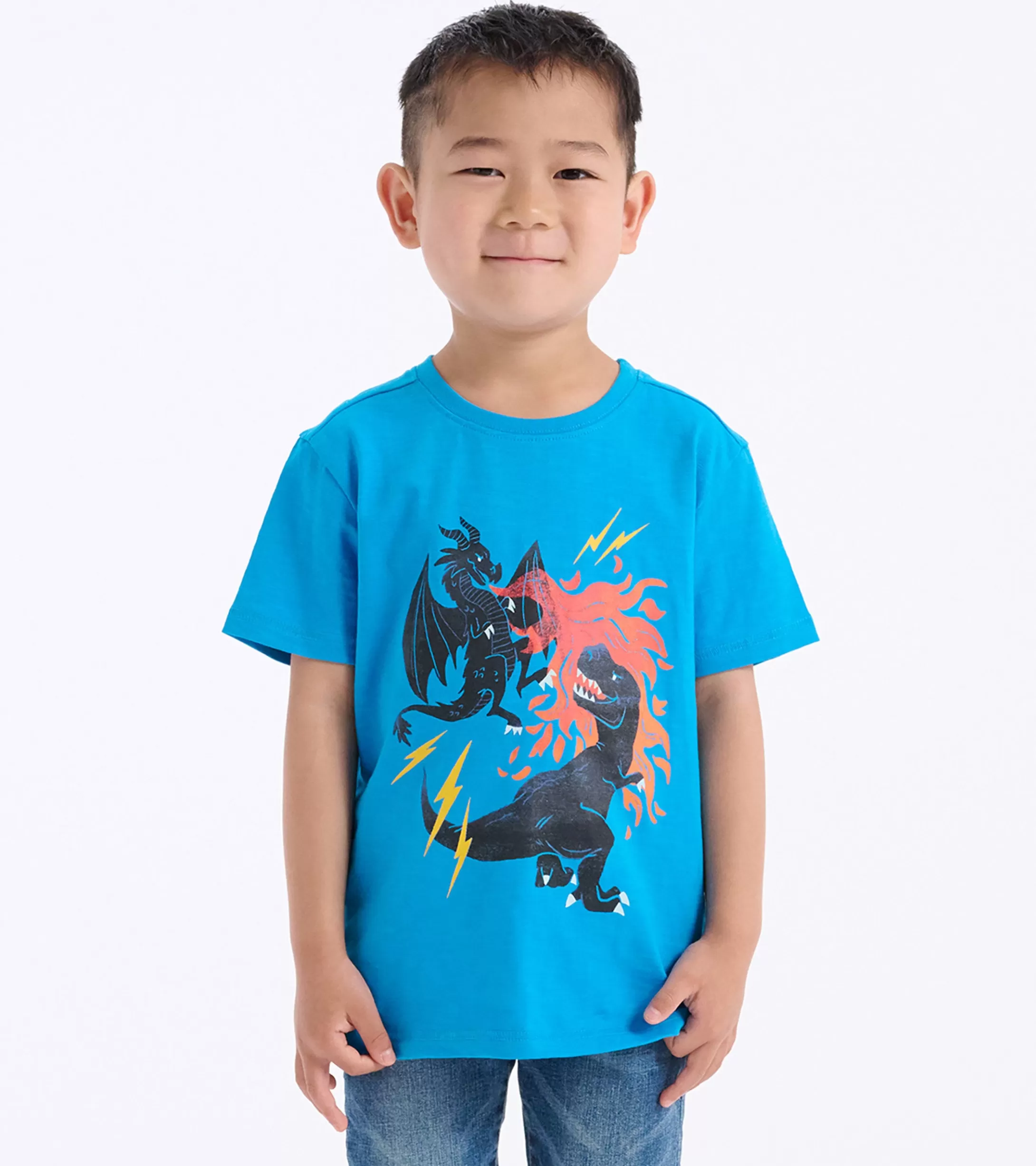 Hatley Boys Dragon Vs Dino Graphic T-Shirt Store