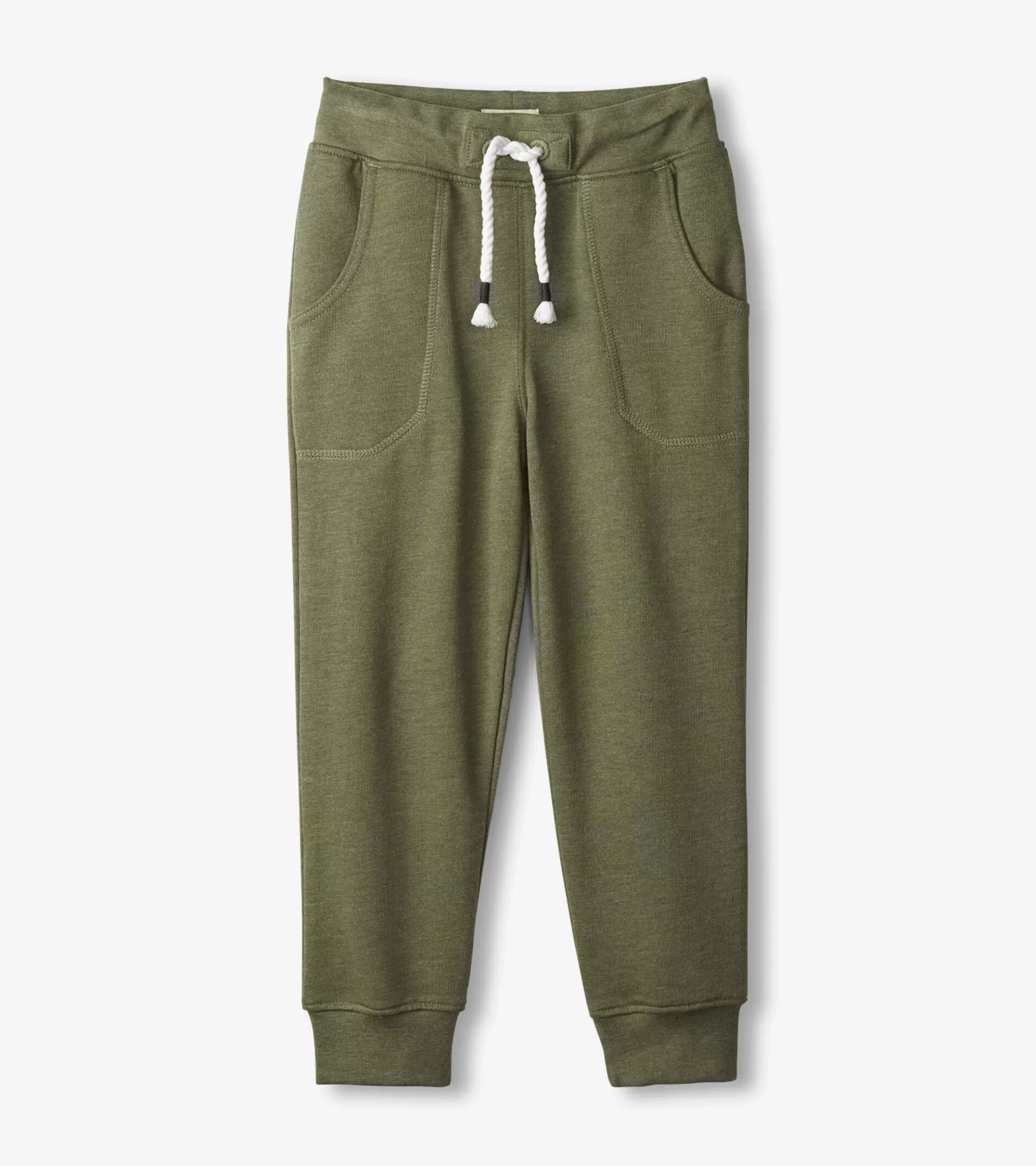 Hatley Boys Green Melange Slim Fit Joggers Sale