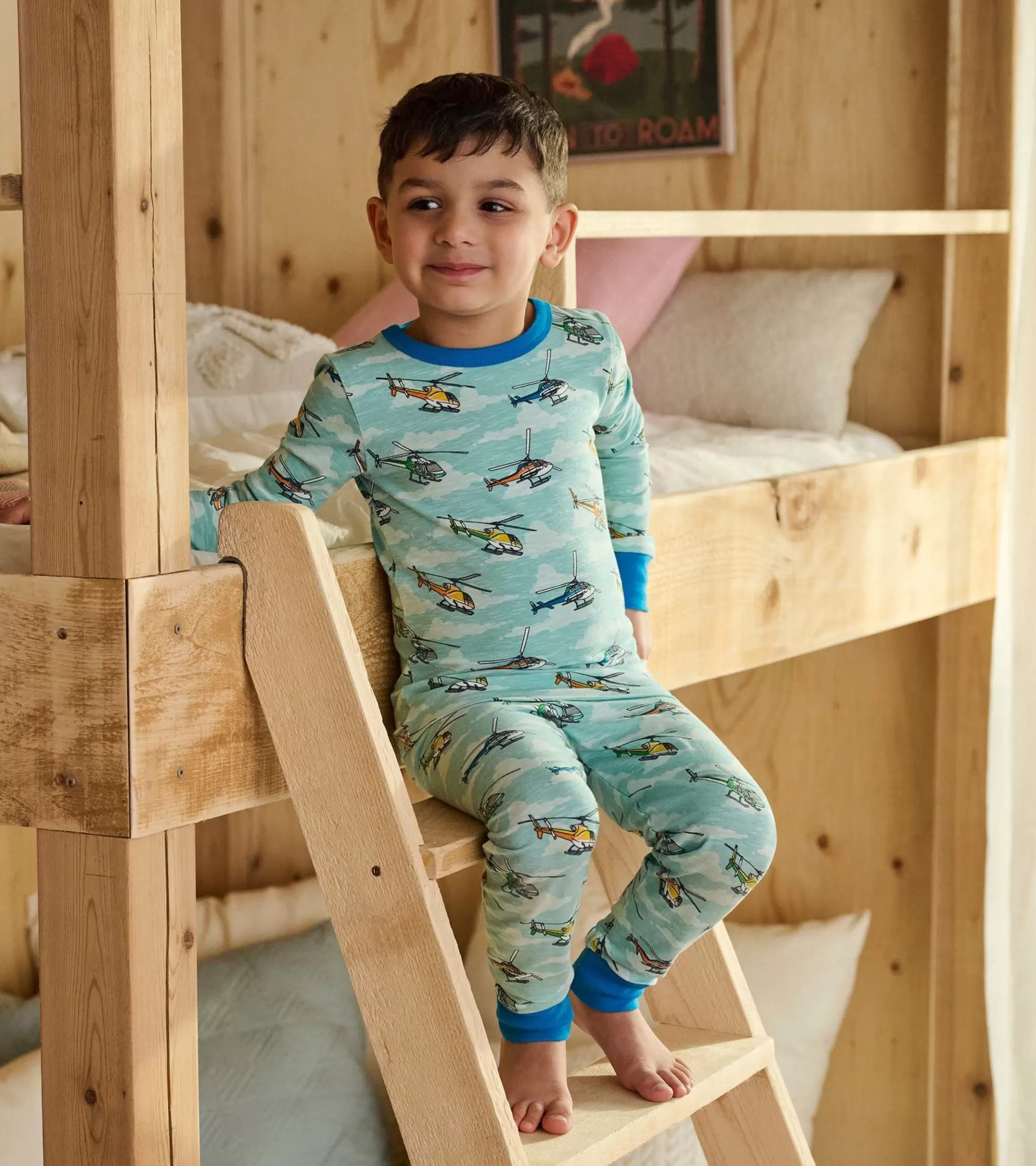 Hatley Boys Helicopters Pajama Set Store