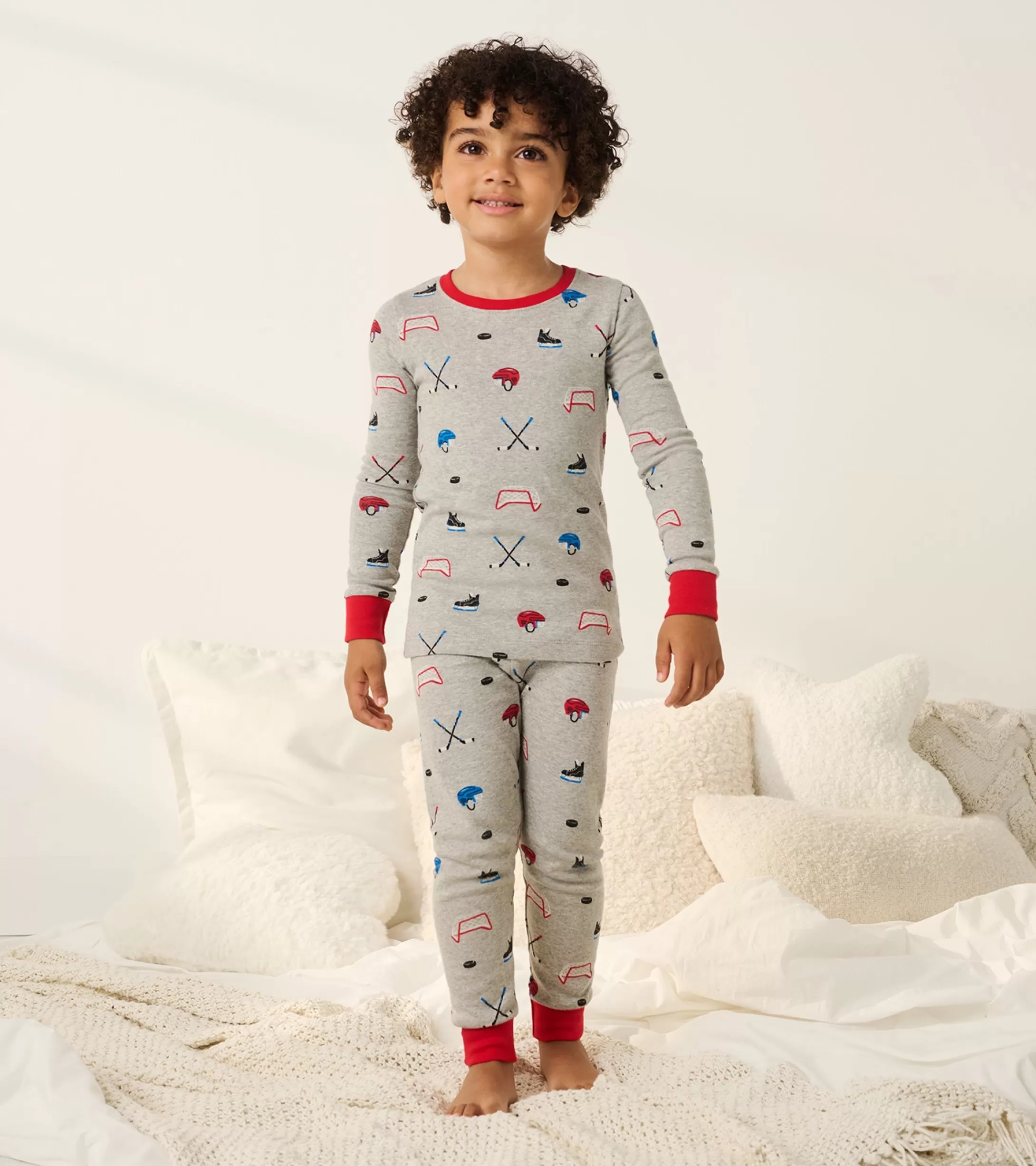 Hatley Boys Hockey Organic Cotton Pajama Set Fashion