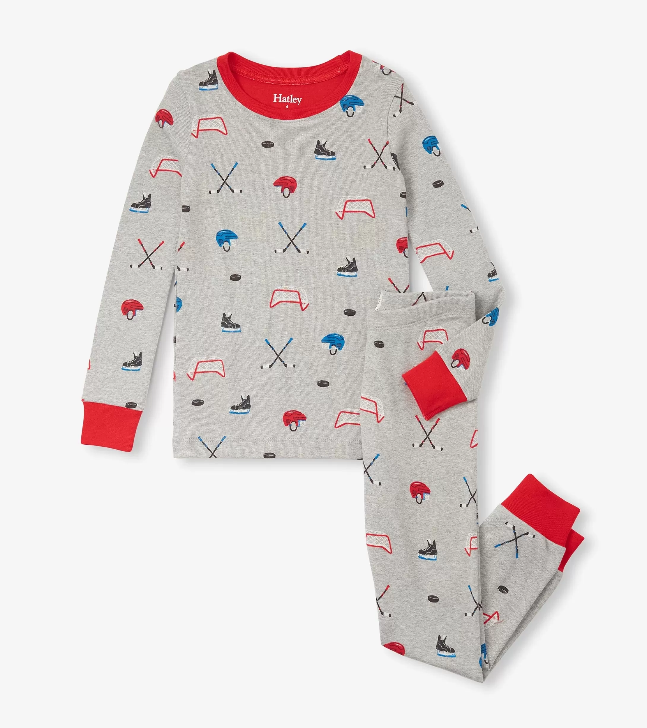 Hatley Boys Hockey Organic Cotton Pajama Set Fashion