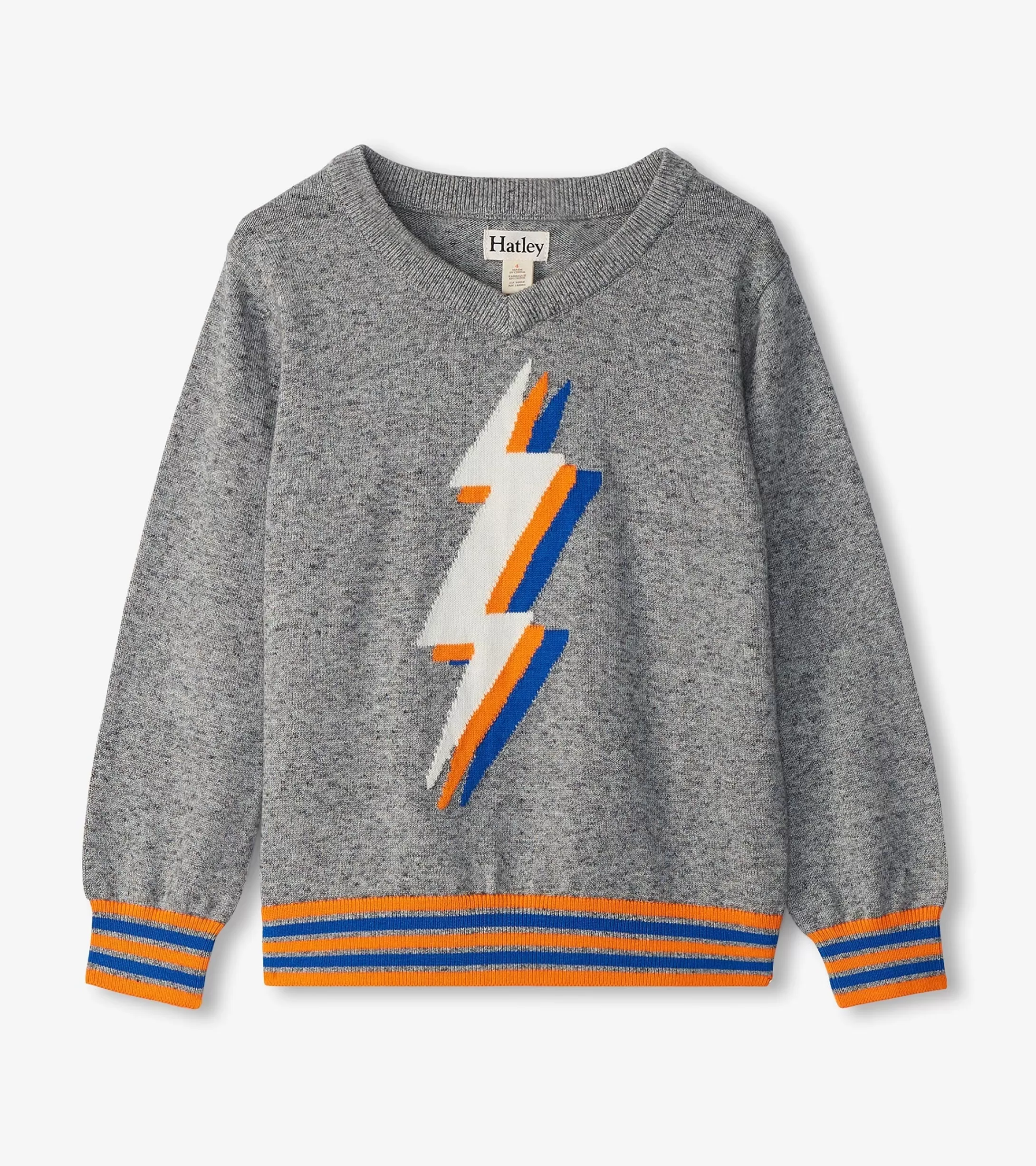 Hatley Boys Lightning Bolt V-Neck Sweater Fashion