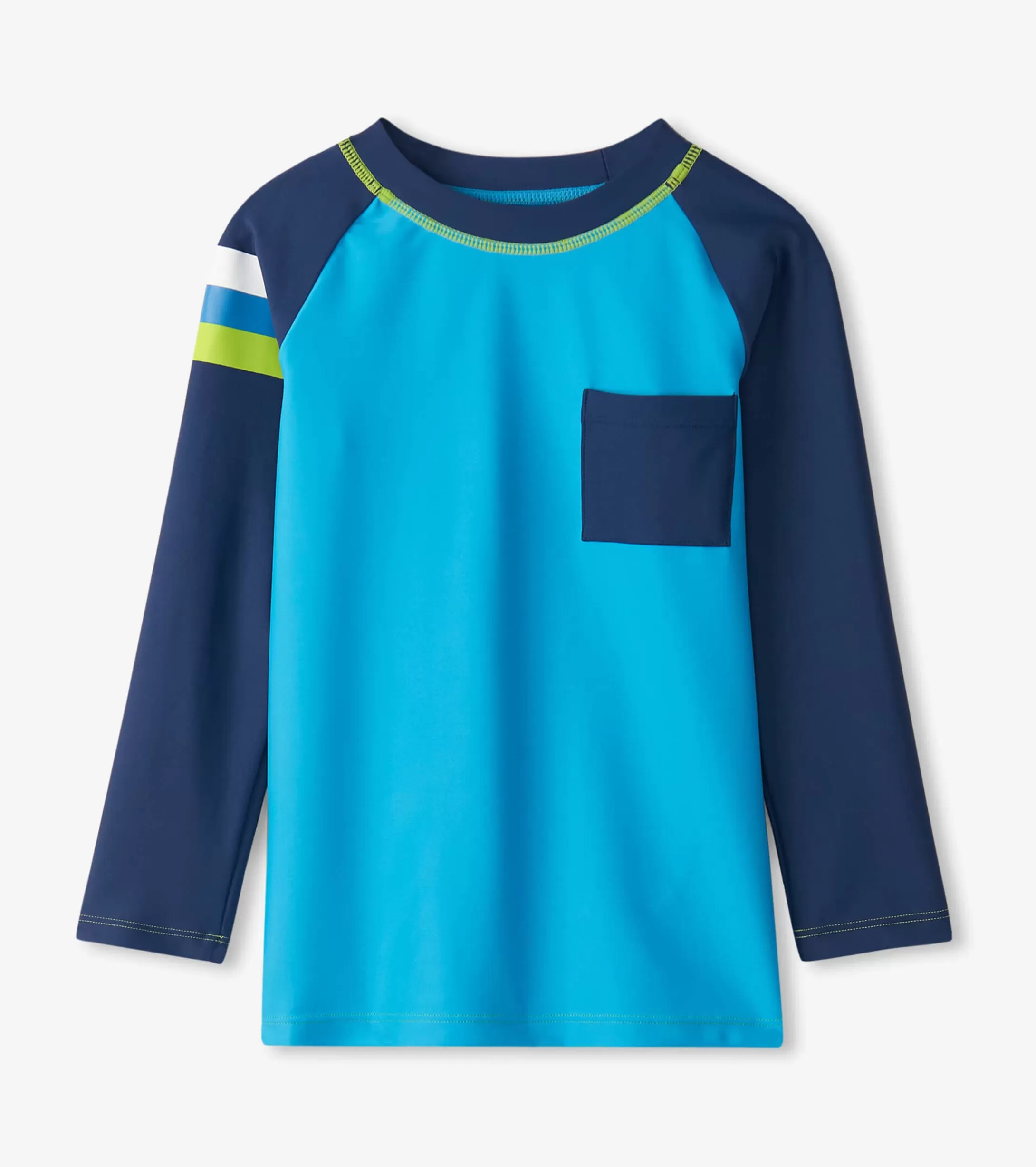 Hatley Boys Malibu Blue Long Sleeve Rashguard Fashion