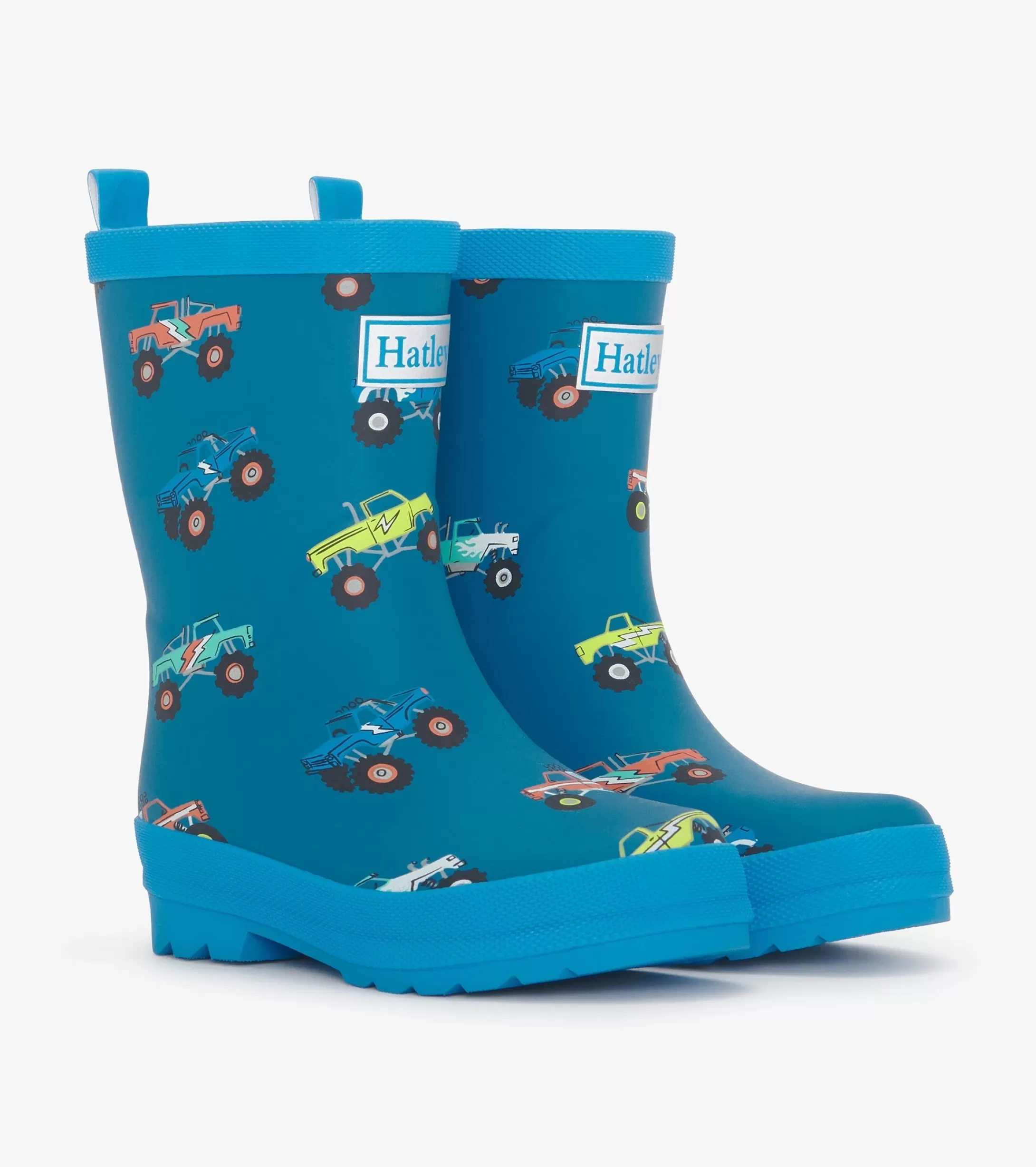 Hatley Boys Monster Trucks Matte Rain Boots Cheap