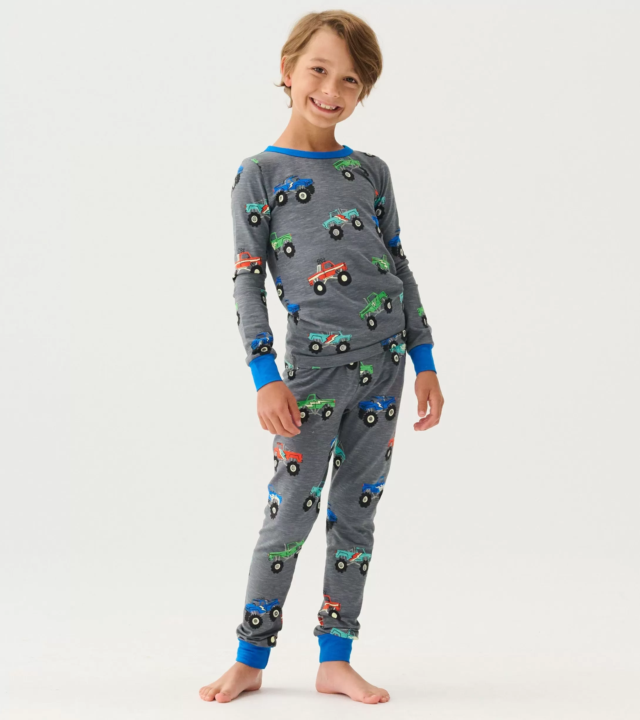 Hatley Boys Monster Trucks Pajama Set Online