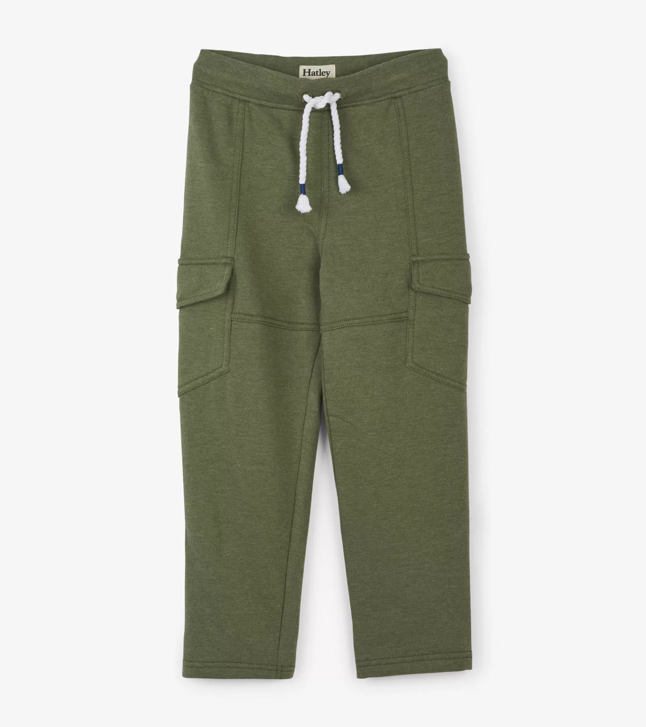 Hatley Boys Moss Melange Cargo Joggers New