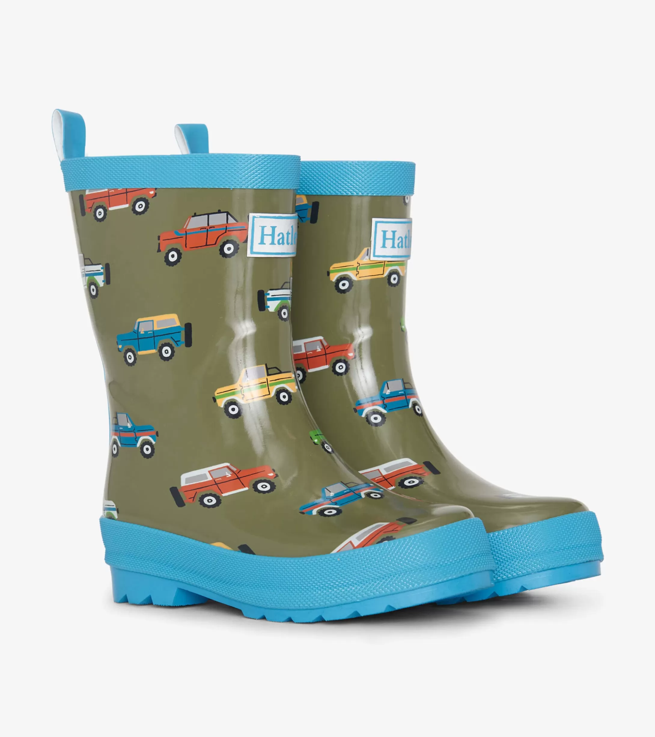 Hatley Boys Off Roading Shiny Rain Boots Cheap