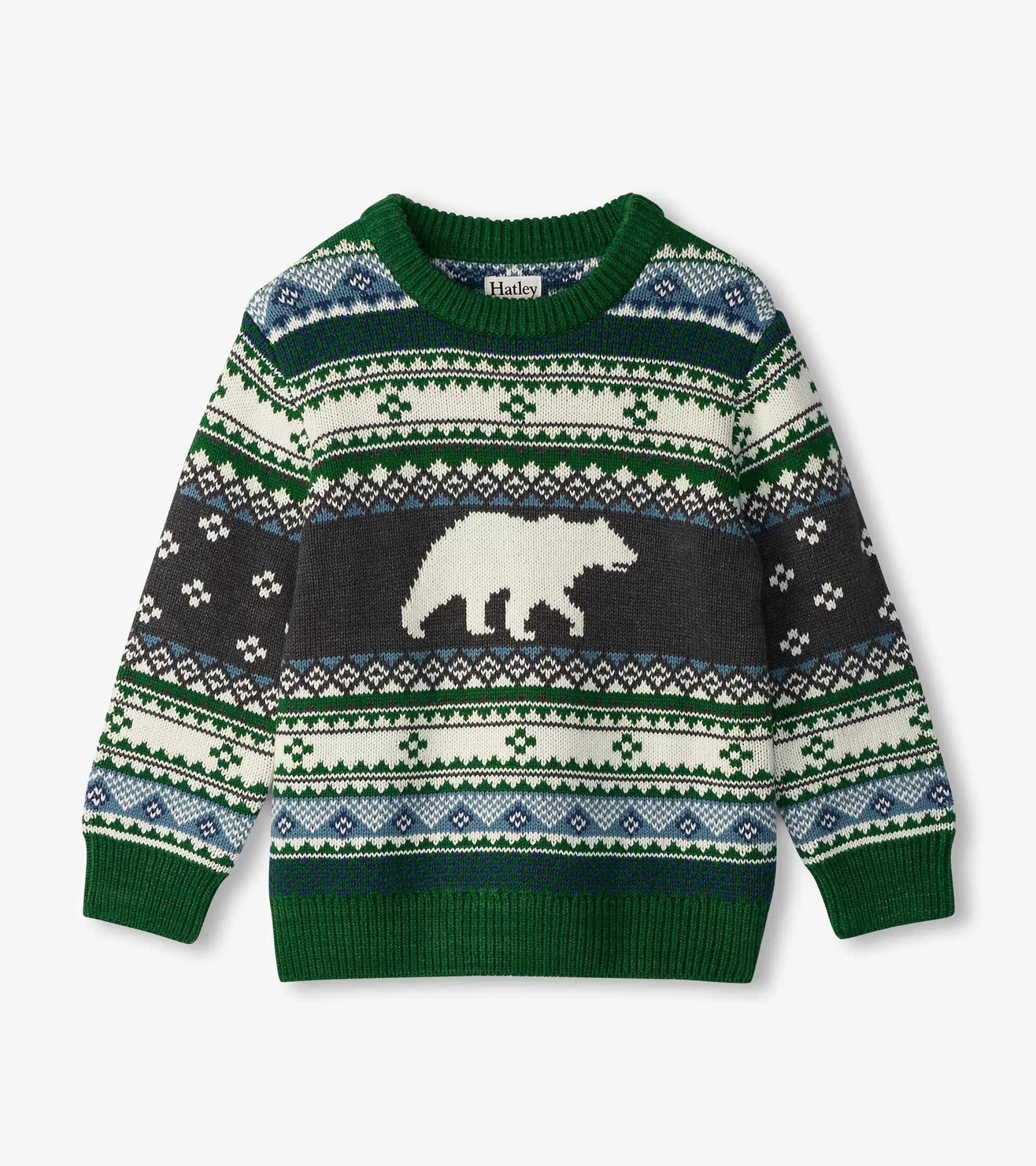 Hatley Boys Polar Bear Crew Neck Sweater Store