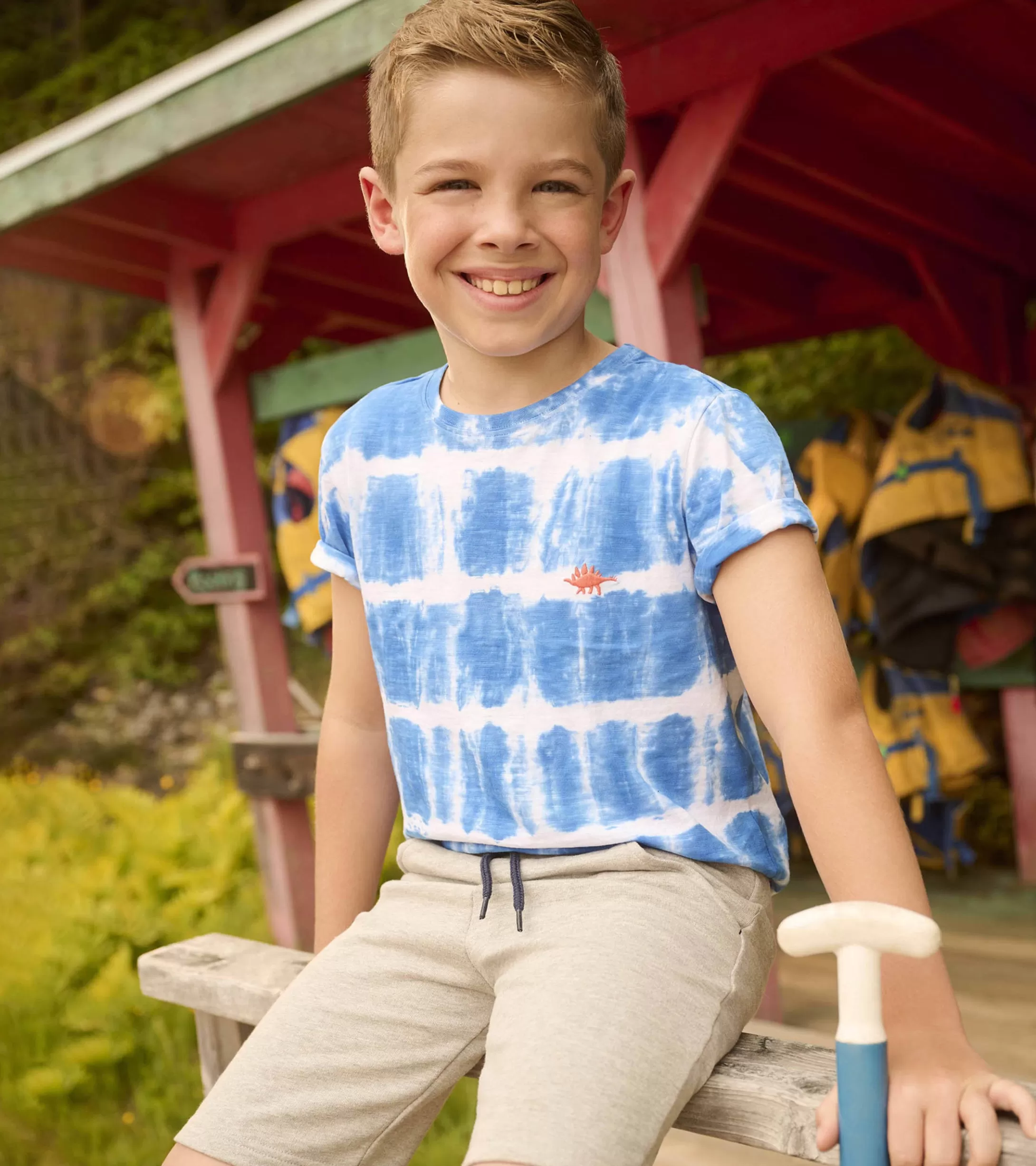 Hatley Boys Reptile Tie Dye Tee Fashion