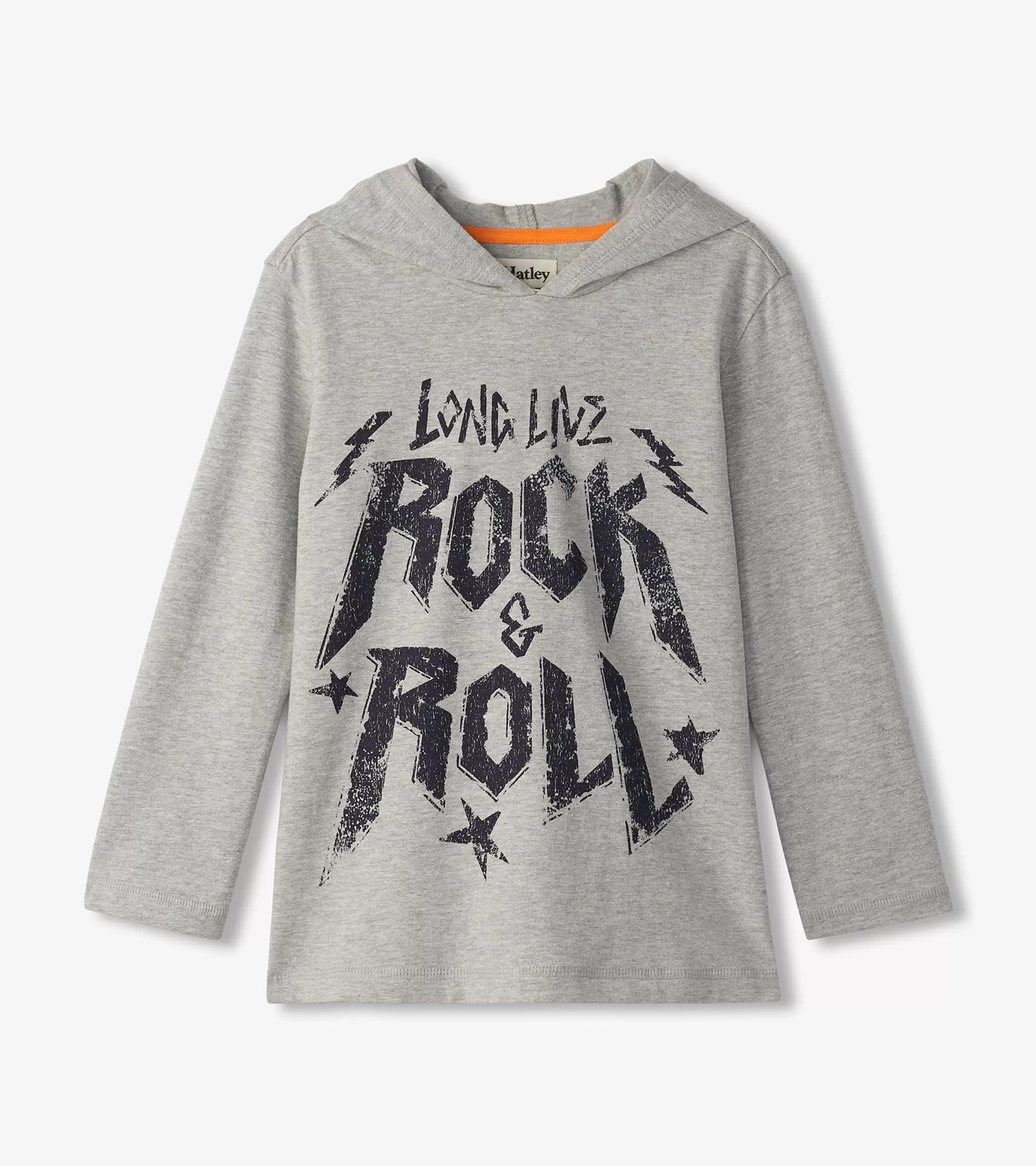 Hatley Boys Rock & Roll Long Sleeve Hoodie Tee Cheap