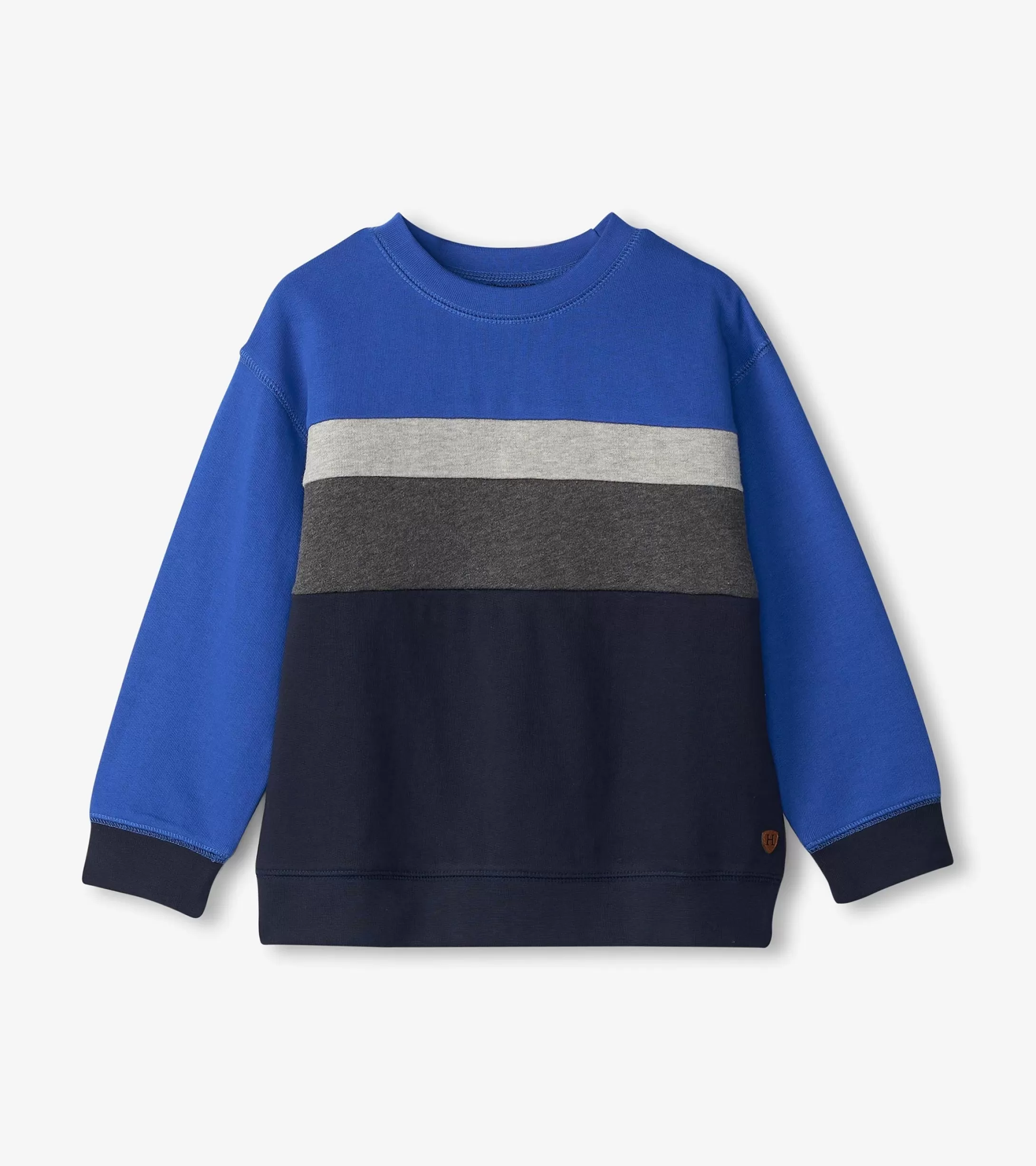 Hatley Boys Salute Striped Panel Sweatshirt Shop