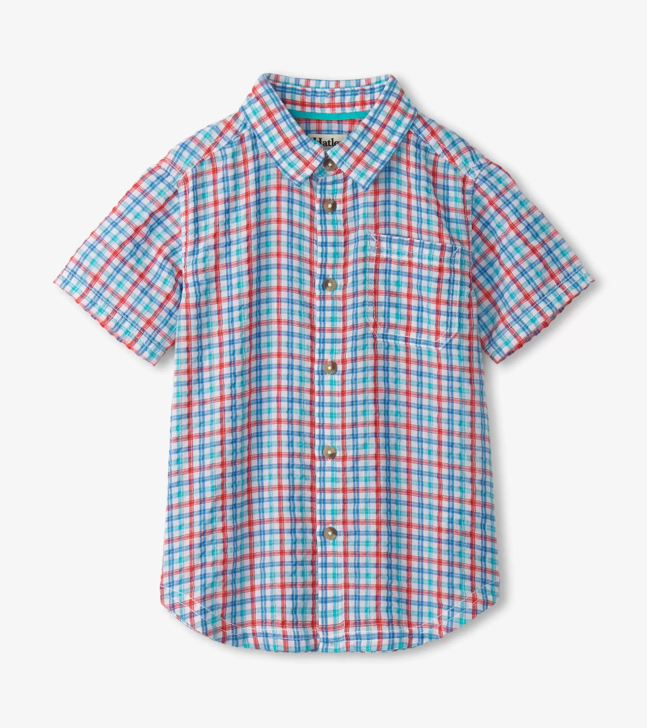 Hatley Boys Scuba Check Button Down Shirt Cheap