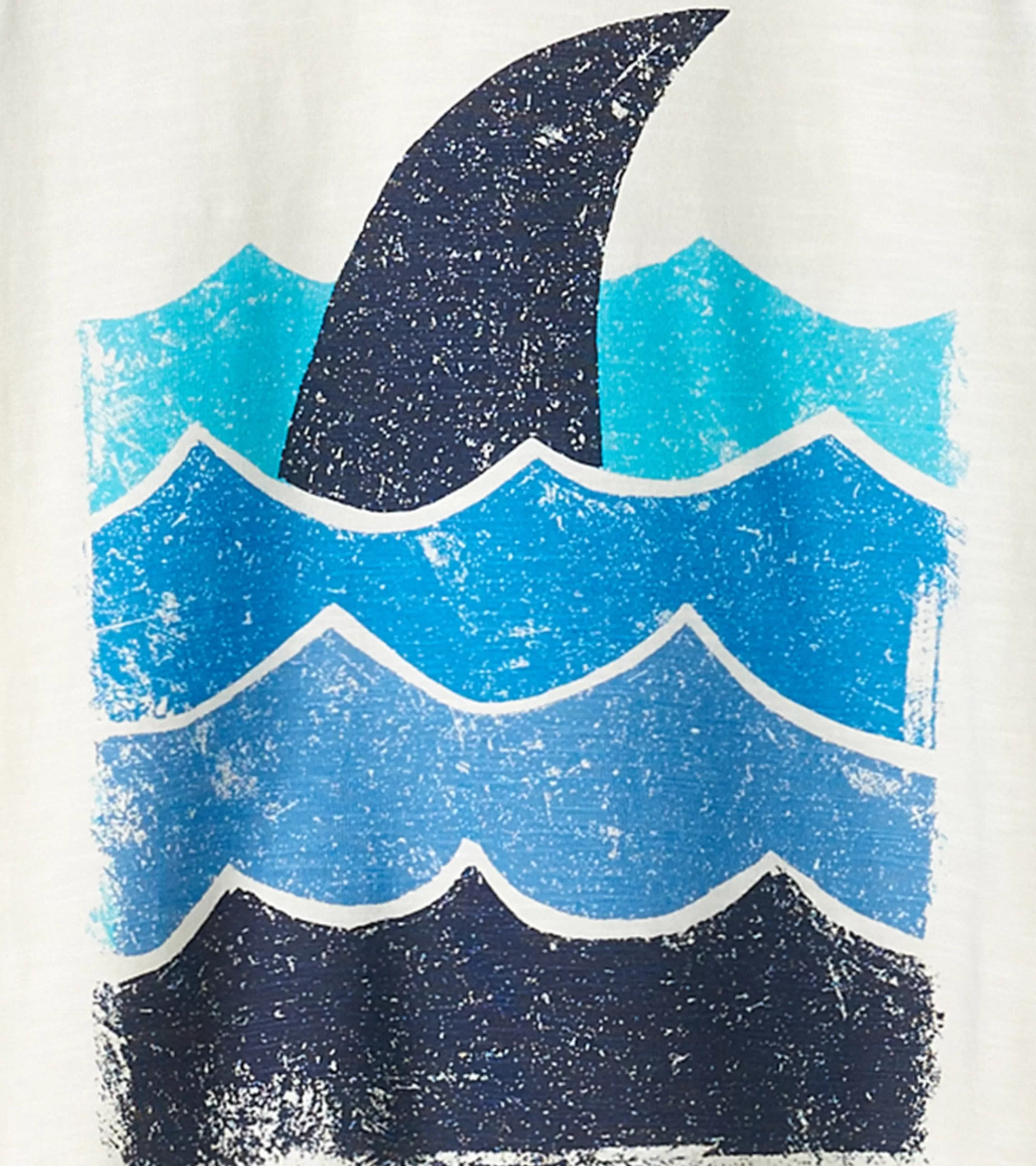 Hatley Boys Shark Fin Waves Raglan T-Shirt Flash Sale