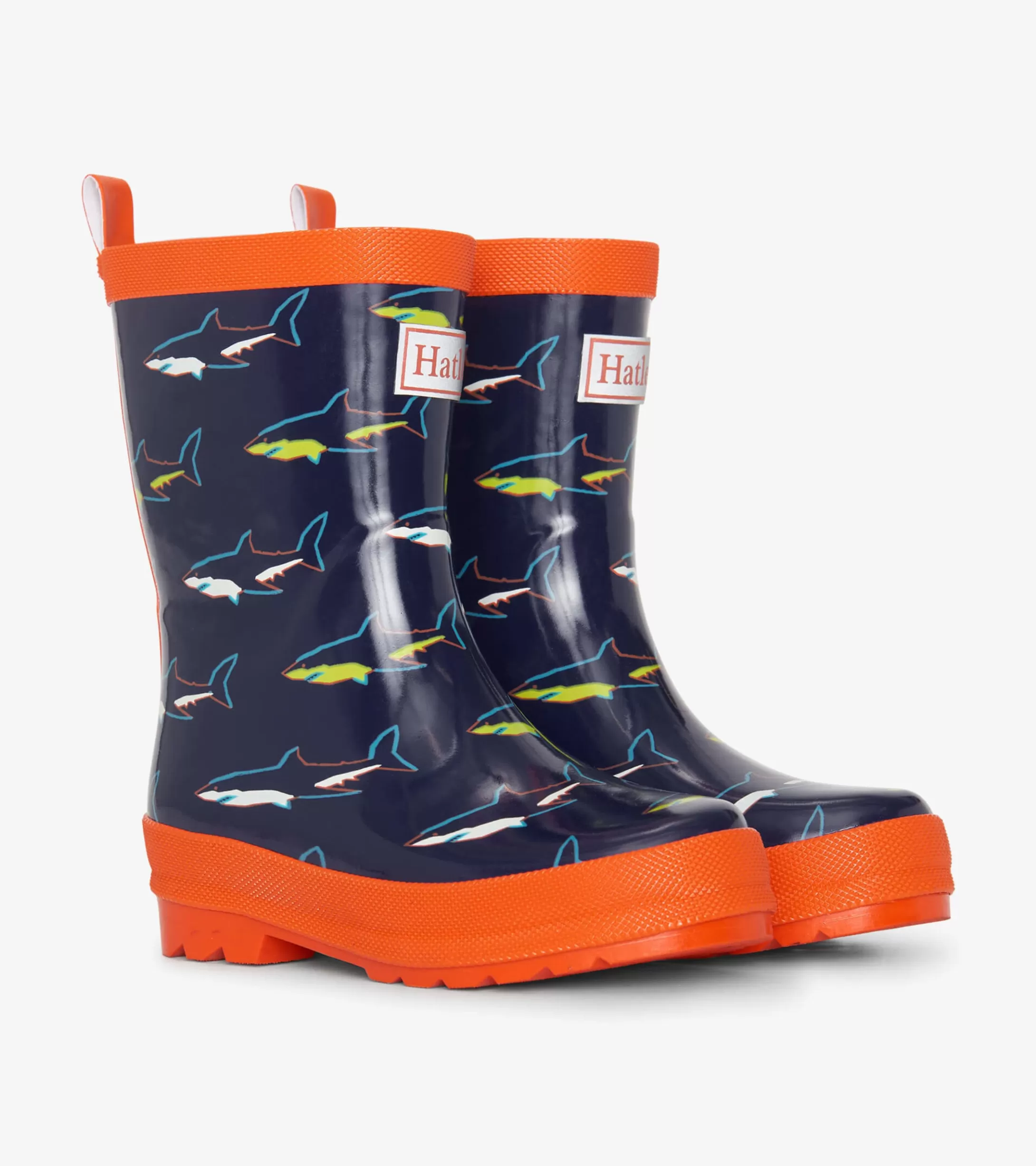 Hatley Boys Shark Shiny Rain Boots Fashion