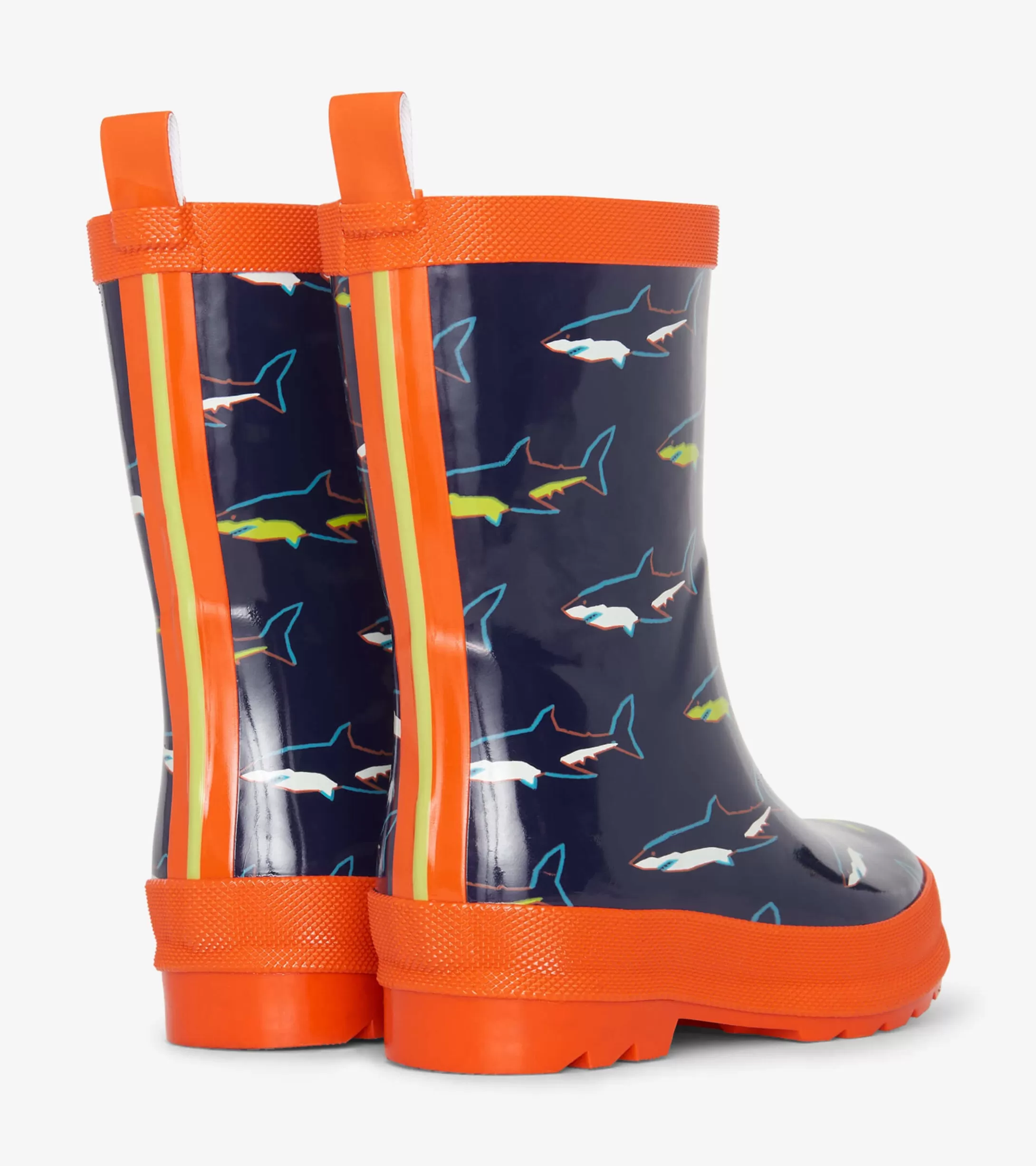 Hatley Boys Shark Shiny Rain Boots Fashion