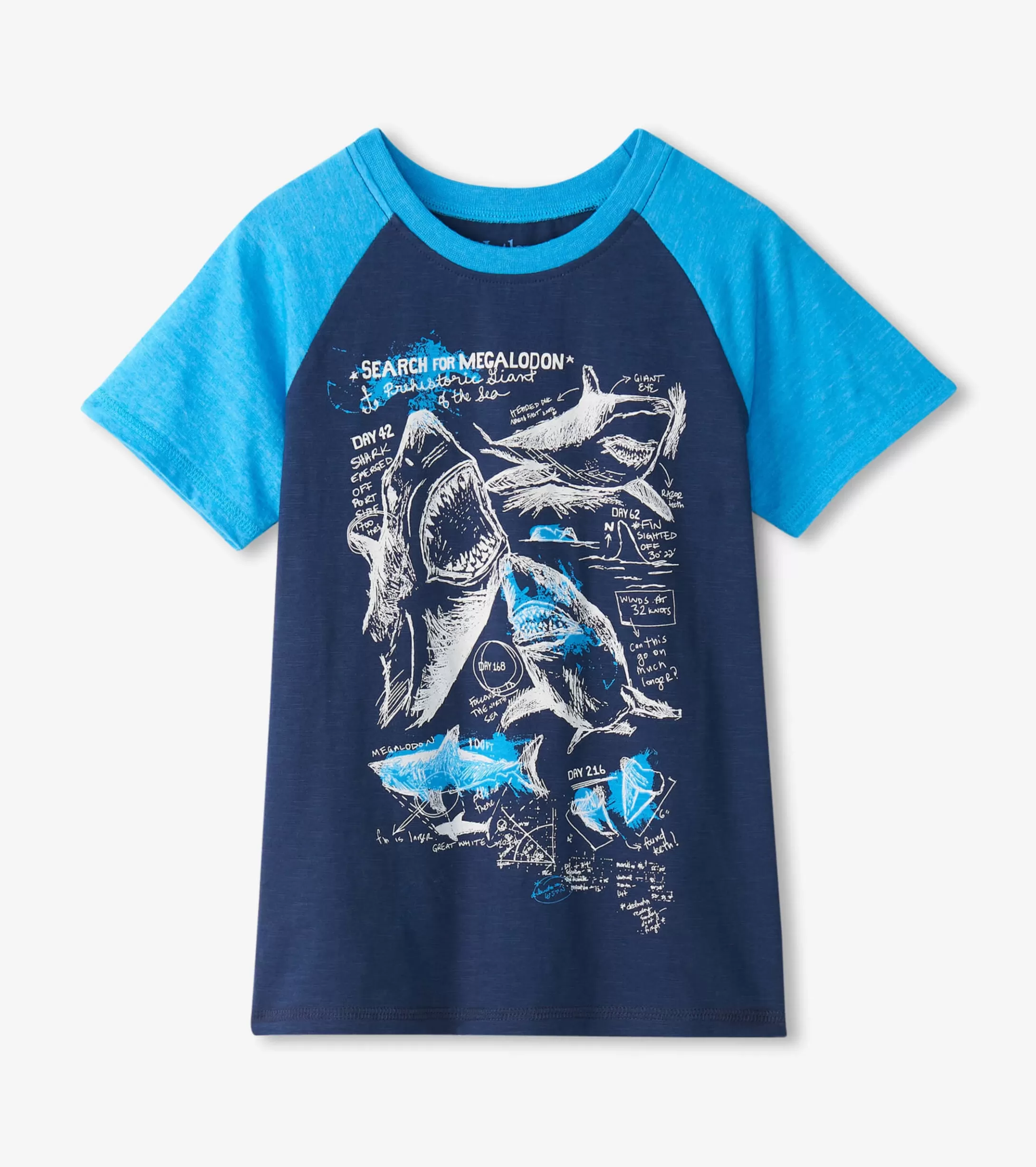 Hatley Boys Sharks Raglan T-Shirt Online