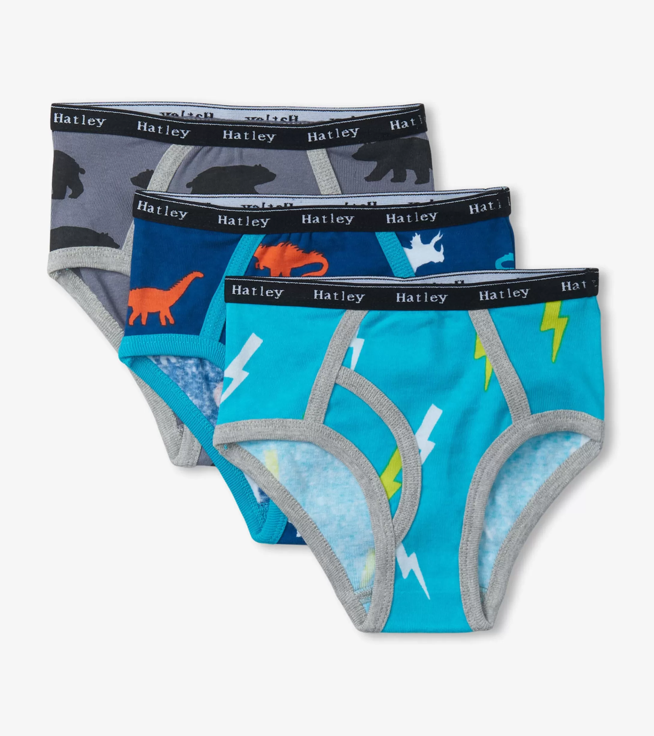 Hatley Boys Silhouette Nature 3 Pack Classic Briefs Clearance