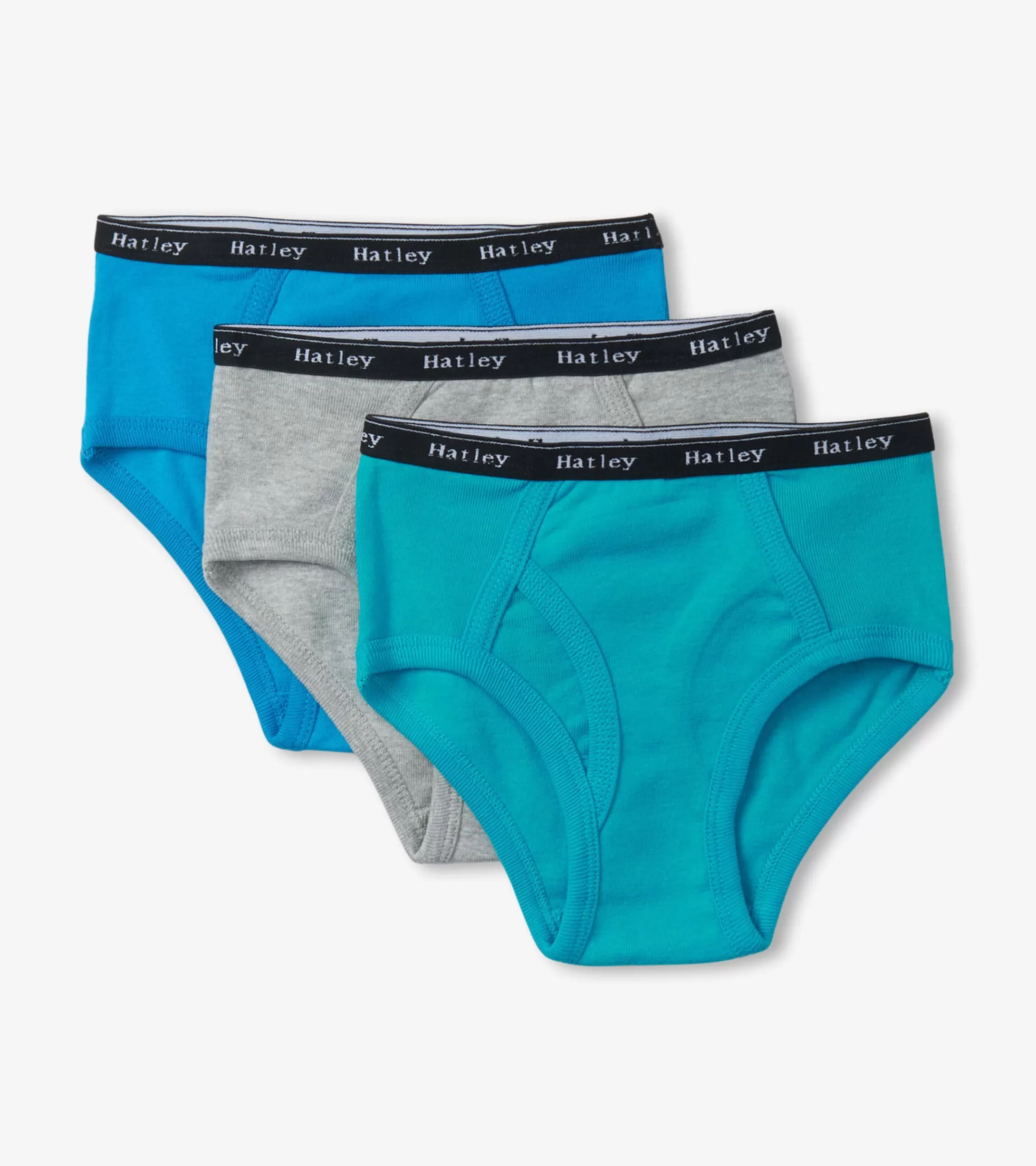 Hatley Boys Solid 3 Pack Classic Briefs Hot