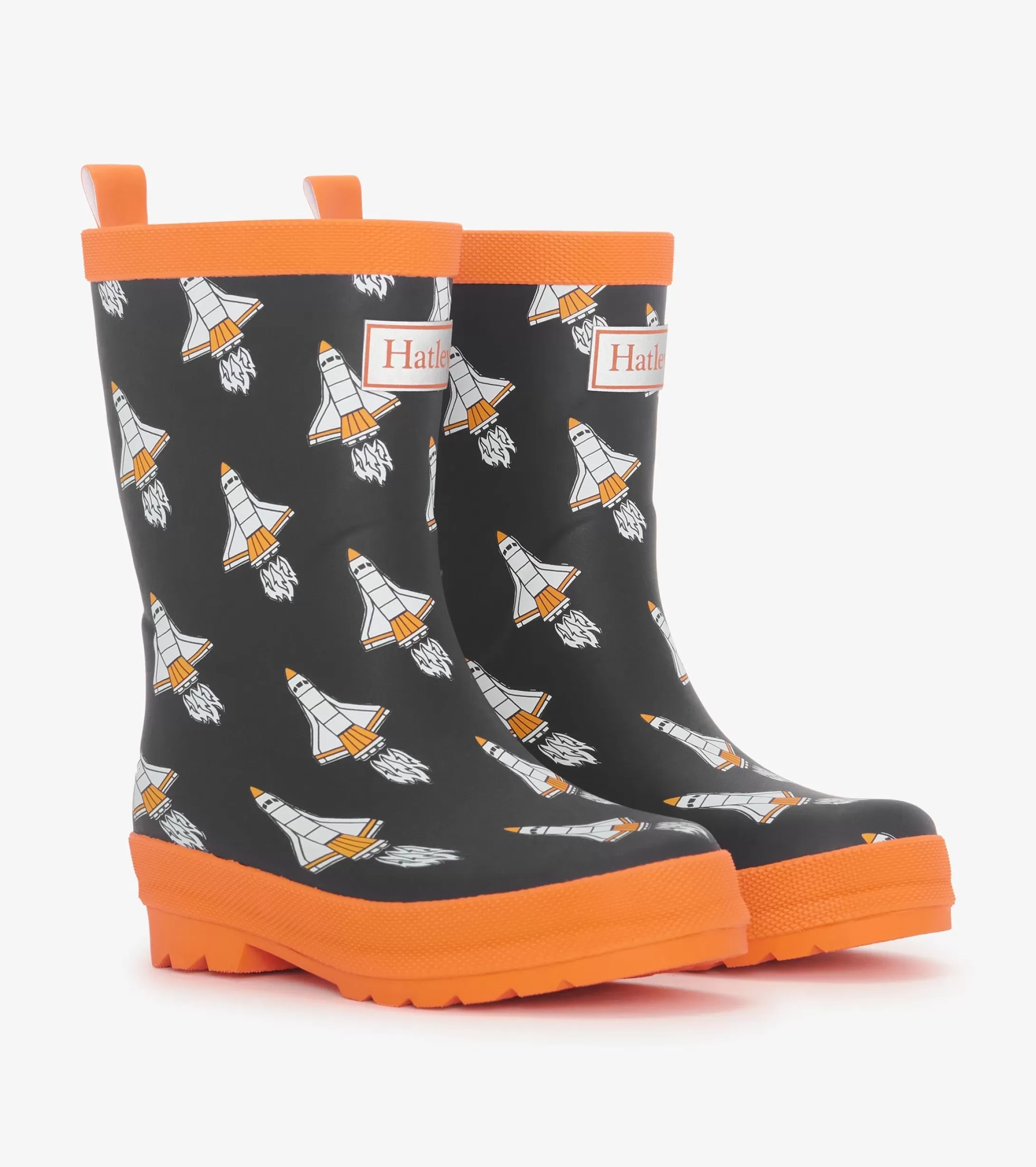 Hatley Boys Space Shuttles Matte Rain Boots Best Sale