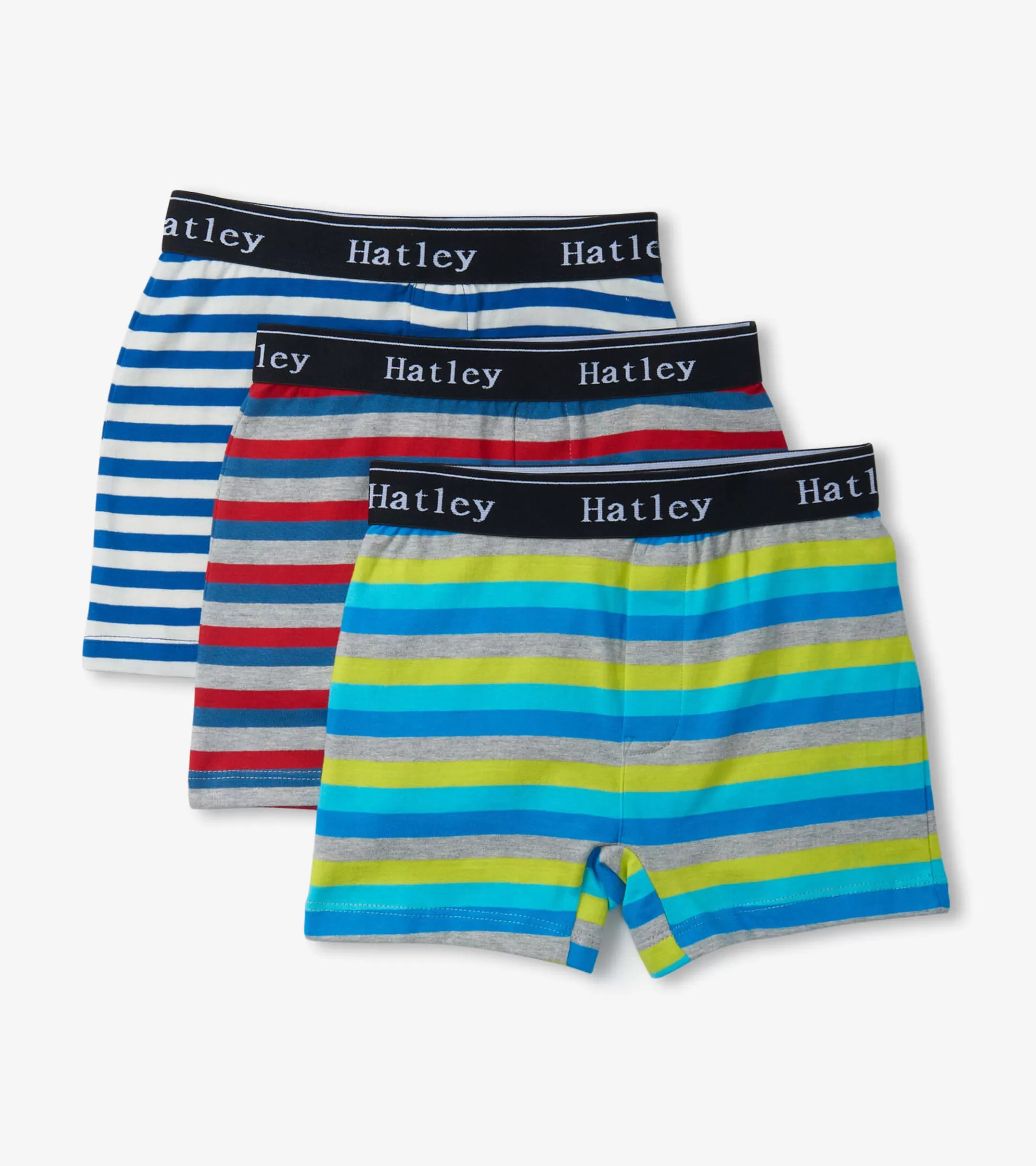 Hatley Boys Stripes 3 Pack Boxer Briefs Discount