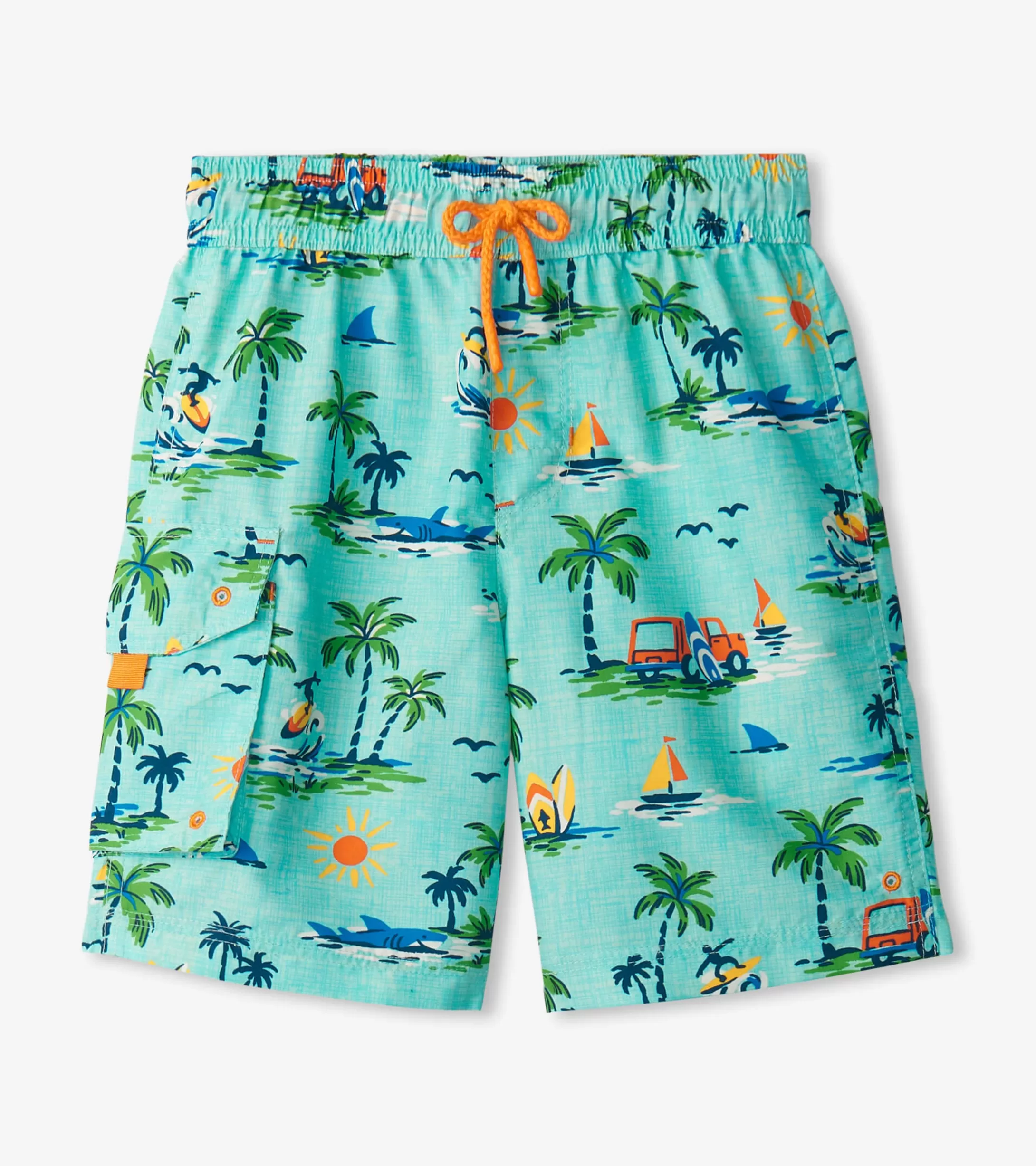 Hatley Boys Vintage Holiday Board Shorts Clearance