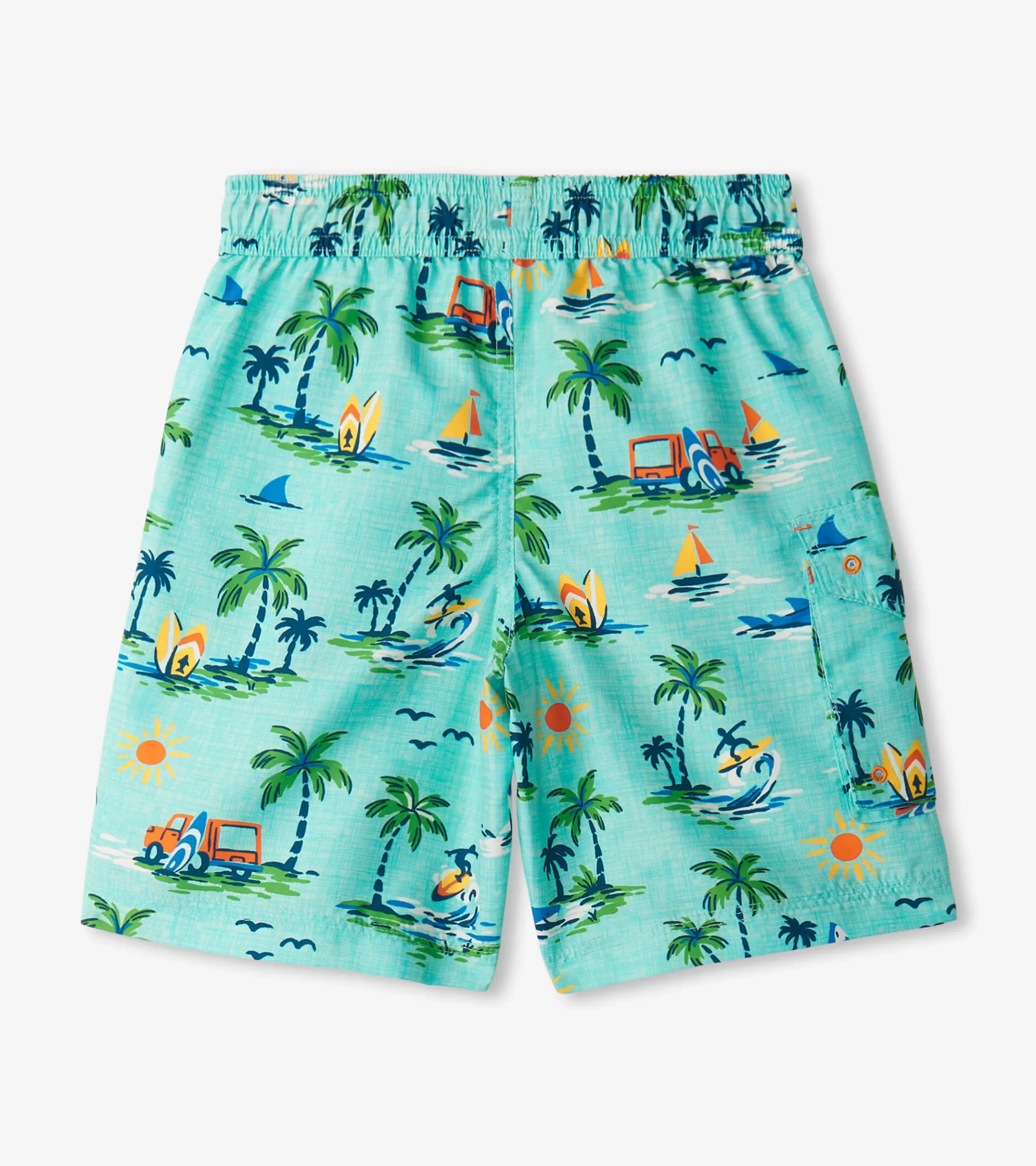 Hatley Boys Vintage Holiday Board Shorts Clearance